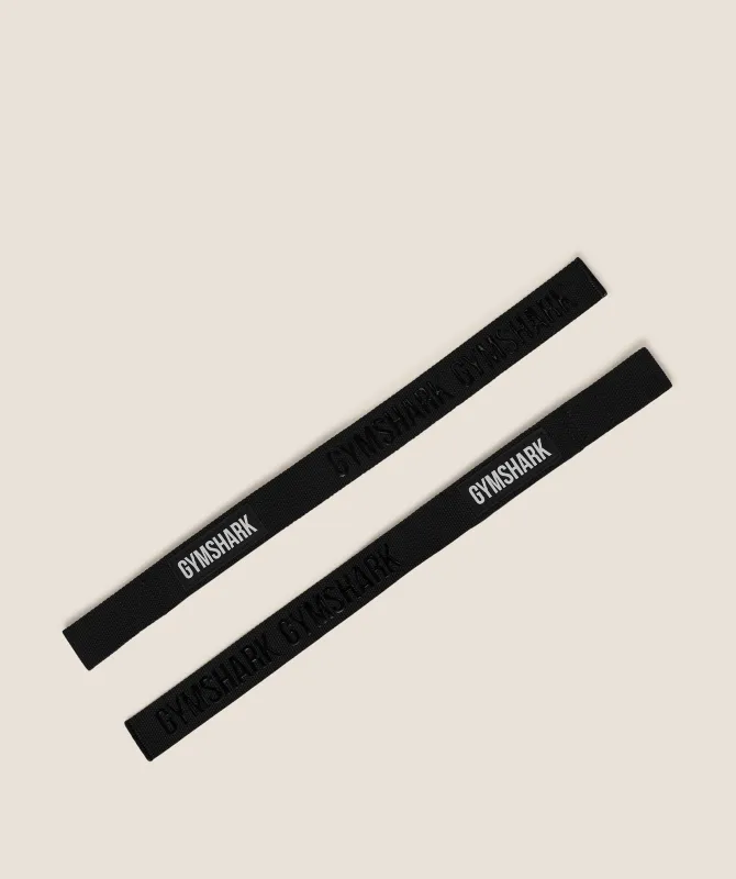 Gymshark Silicone Lifting Straps - Black made by Gymshark