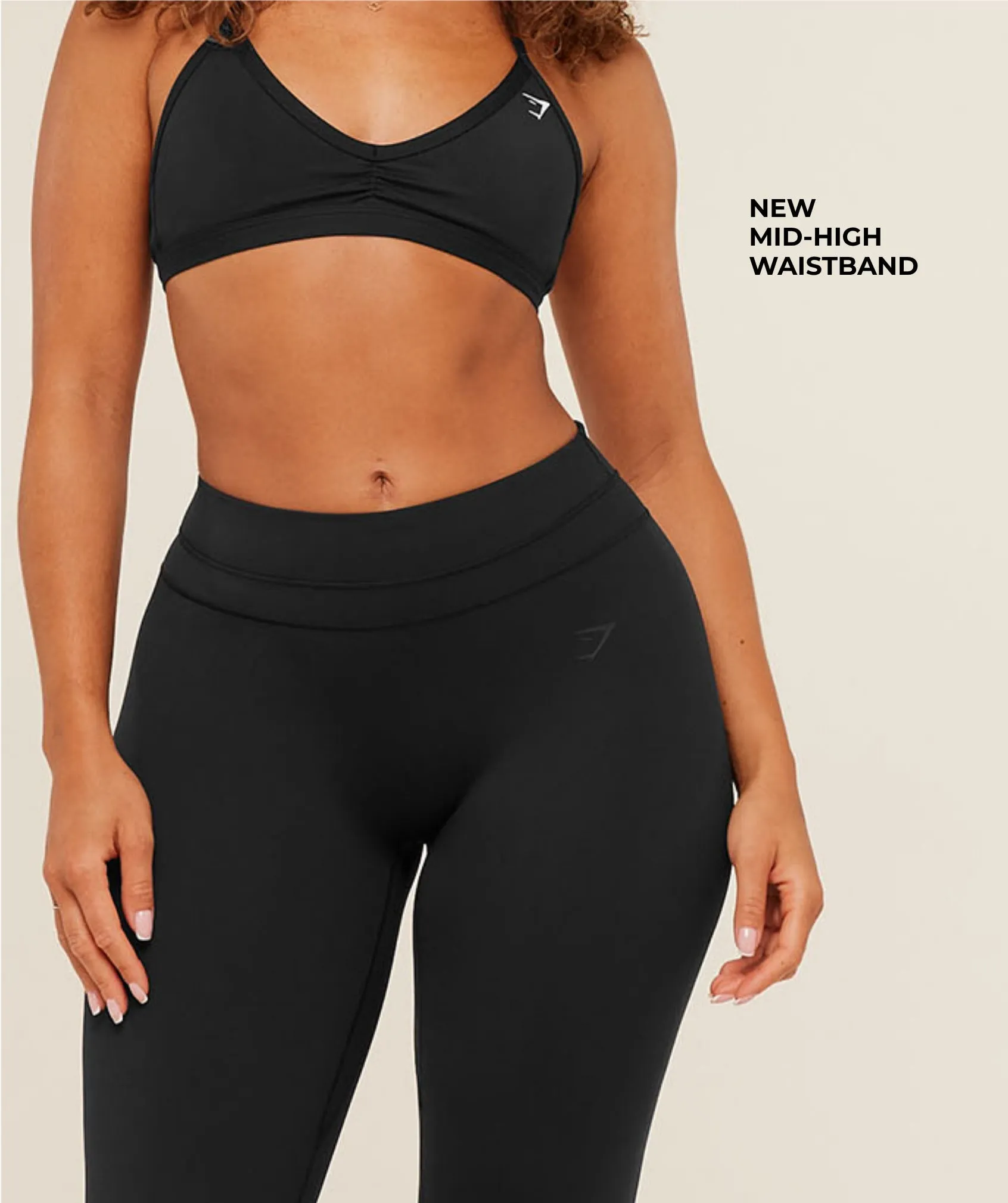 Gymshark Whitney Mid-High Rise Flared Leggings - Black sold by Gymshark product image thumbnail 2