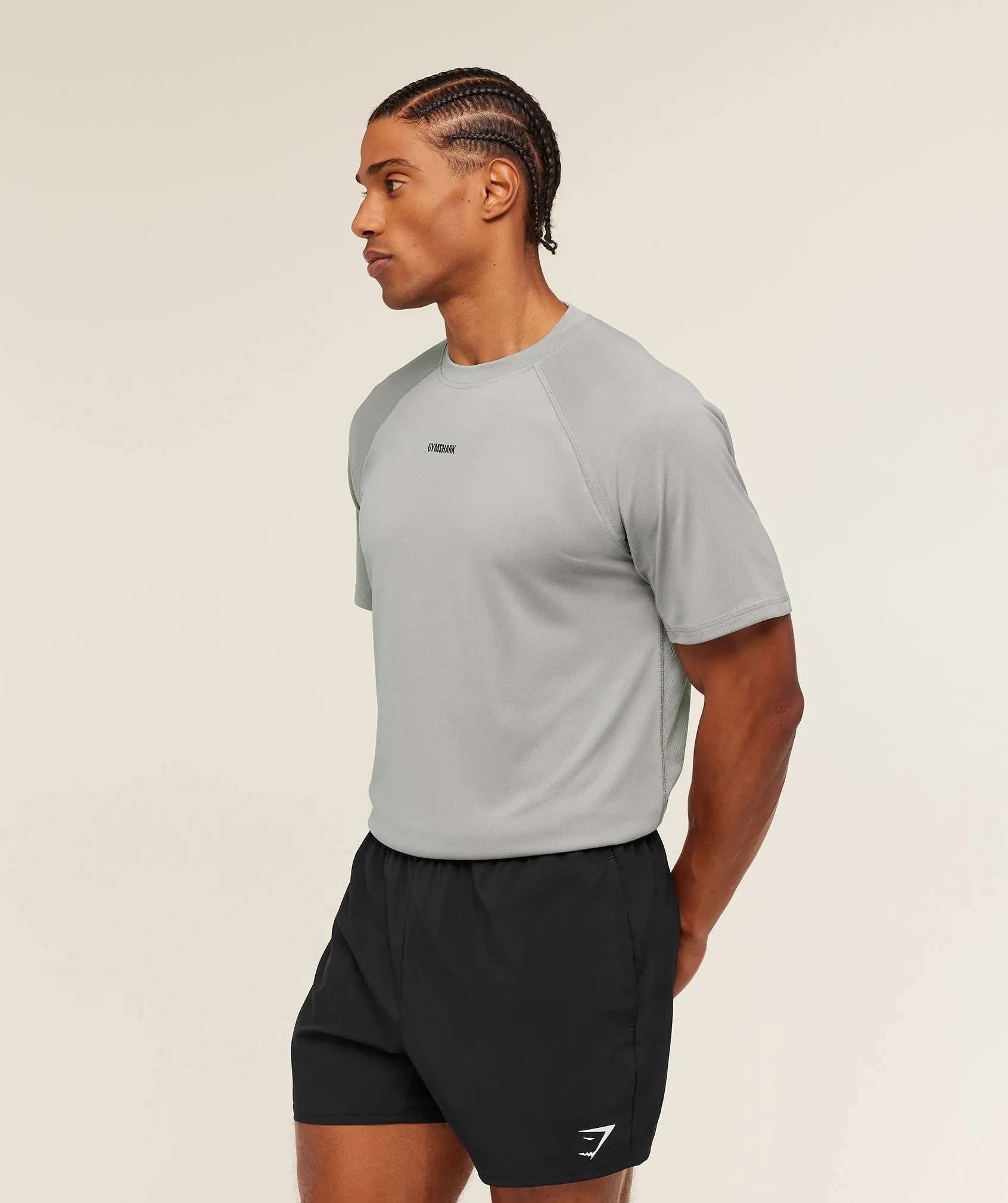 Gymshark Train T-Shirt - Smokey Grey sold by Gymshark product image thumbnail 3