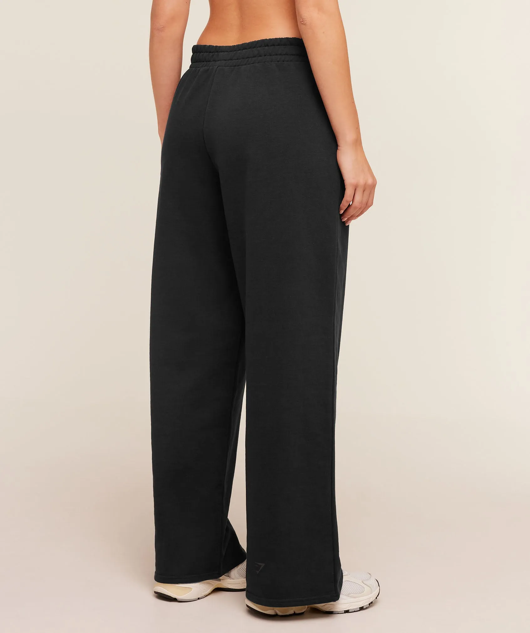 Gymshark Stacked Graphic Wide Leg Joggers - Black sold by Gymshark product image thumbnail 2