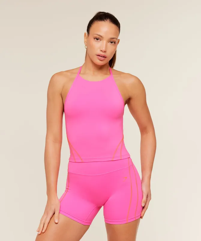 Gymshark Volt Tank Top - Electric Pink/Dayglow Peach made by Gymshark