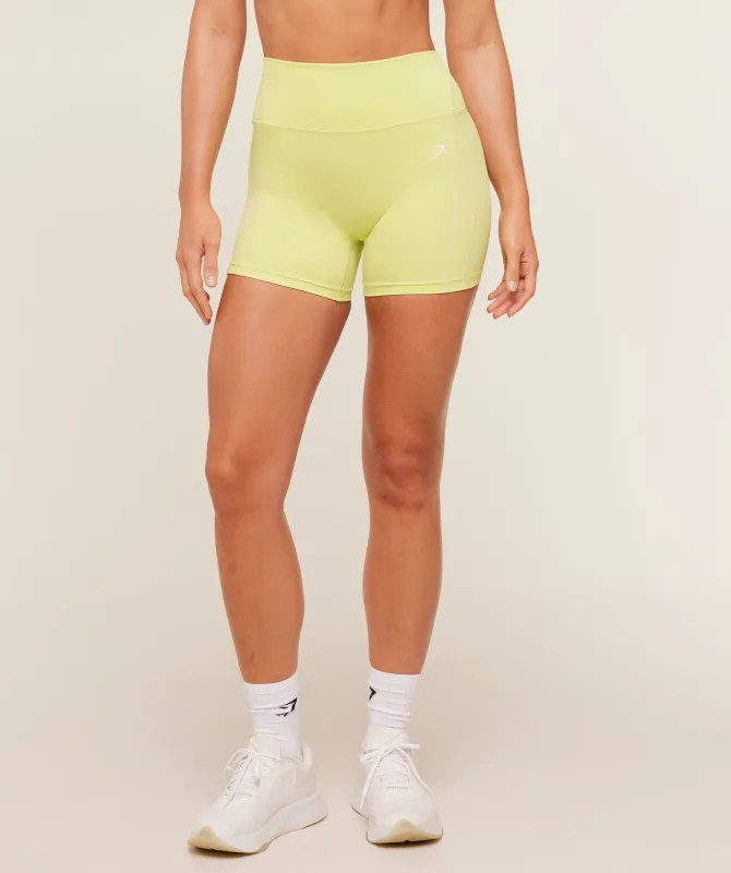 Gymshark Volt Shorts - Sorbet Yellow/White made by Gymshark