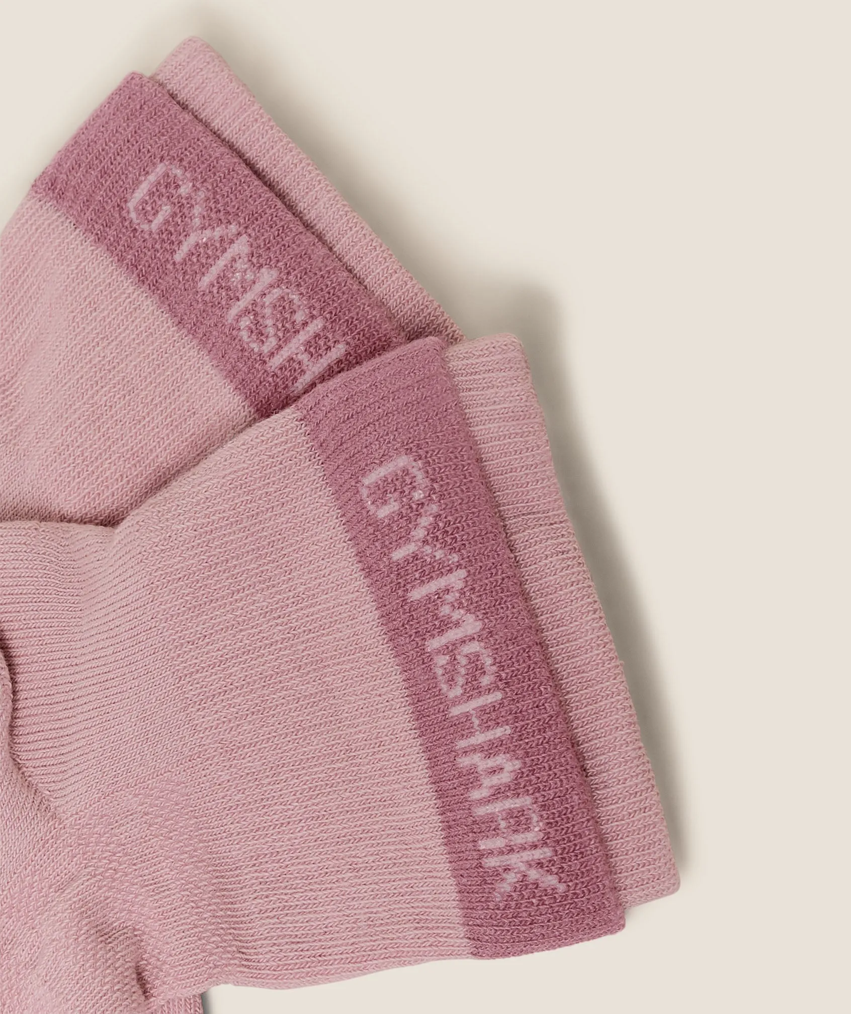 Gymshark Double Cuffed Socks Single - Light Pink sold by Gymshark product image thumbnail 3