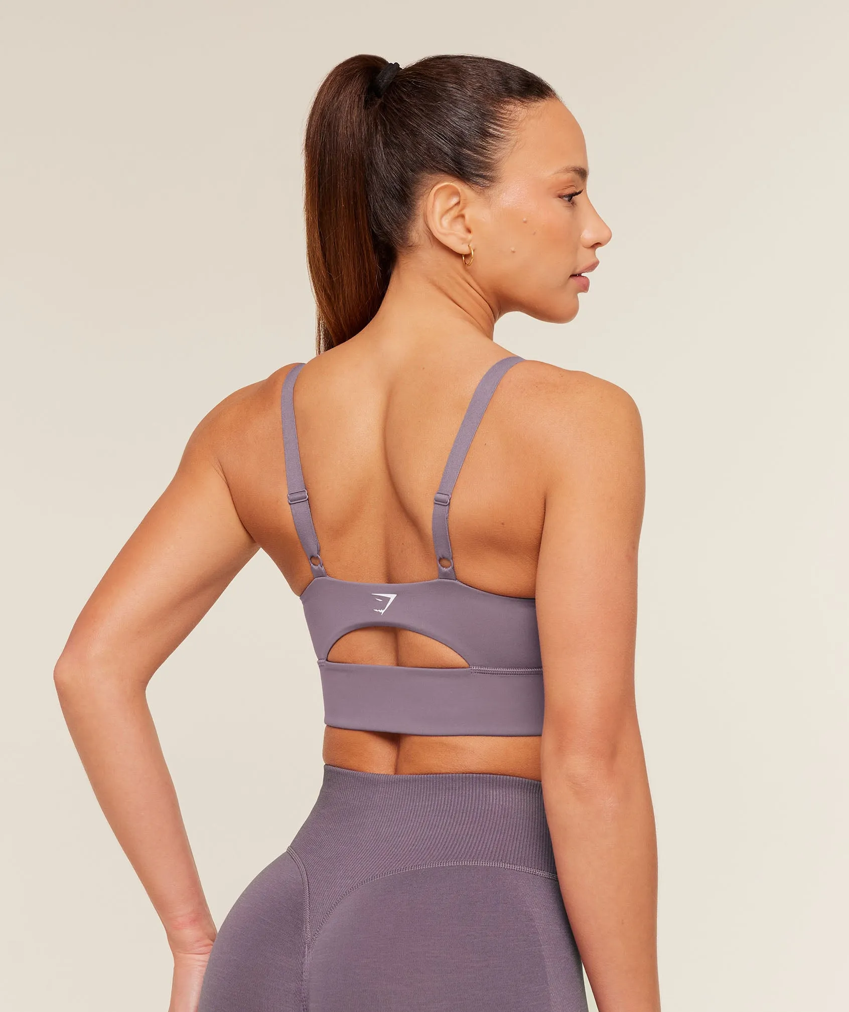 Gymshark Twist Front Sports Bra - Dusk Purple sold by Gymshark product image thumbnail 2