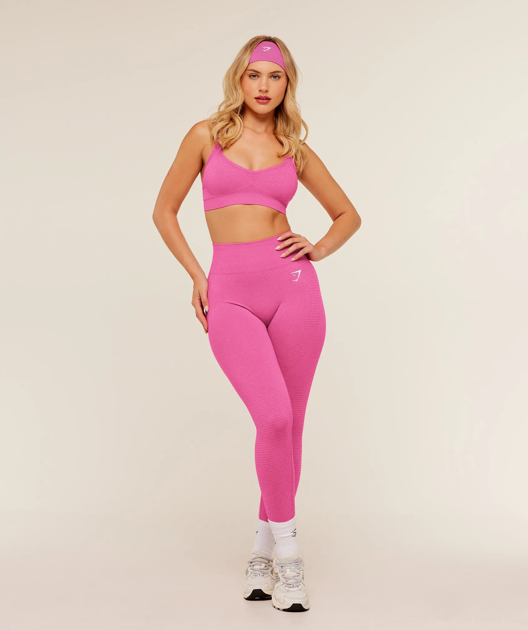 Gymshark Vital Sports Bra - Super-Set Pink/Marl sold by Gymshark product image thumbnail 4