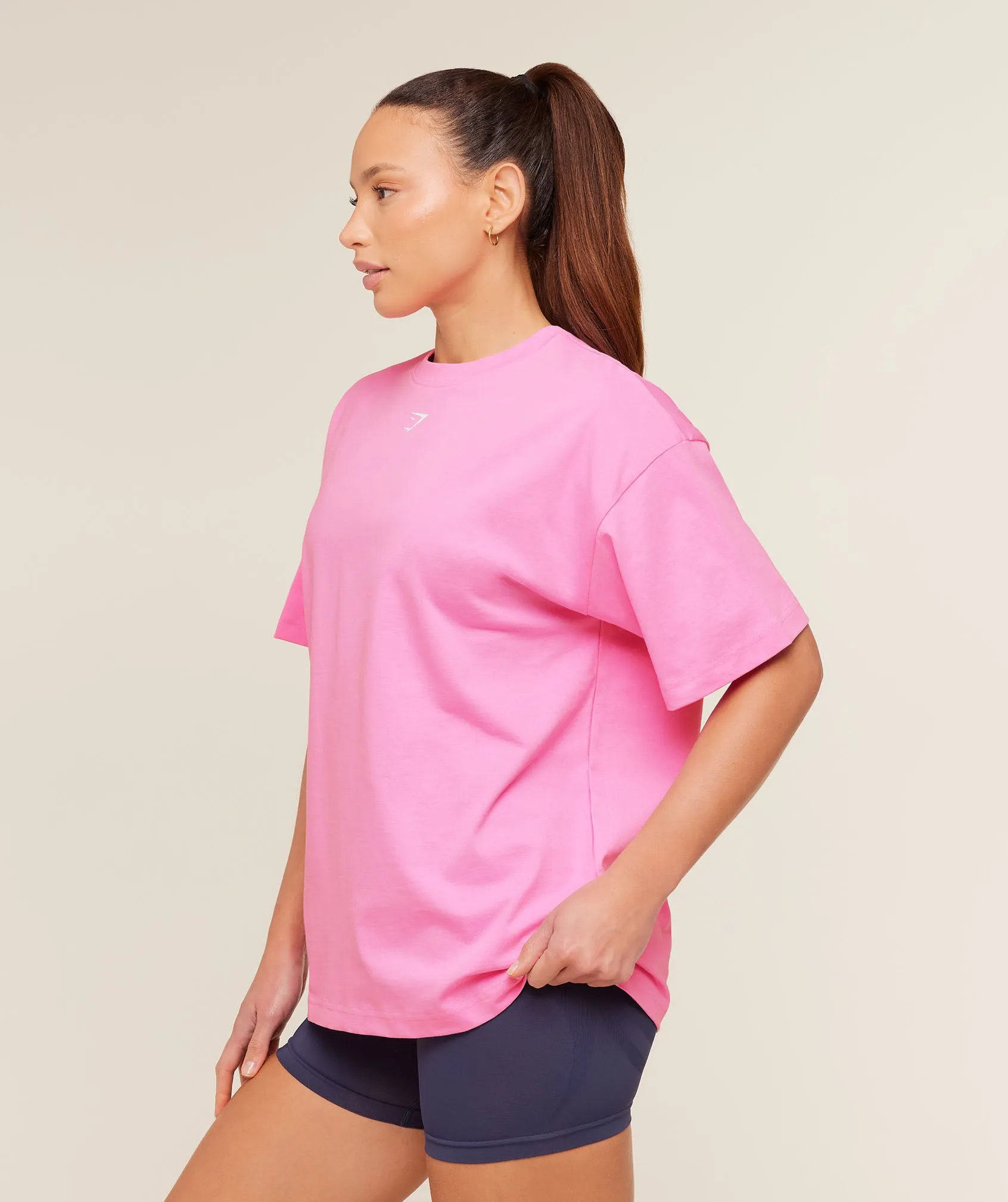Gymshark Glutey Calls Graphic T-Shirt - Focus Pink sold by Gymshark product image thumbnail 3