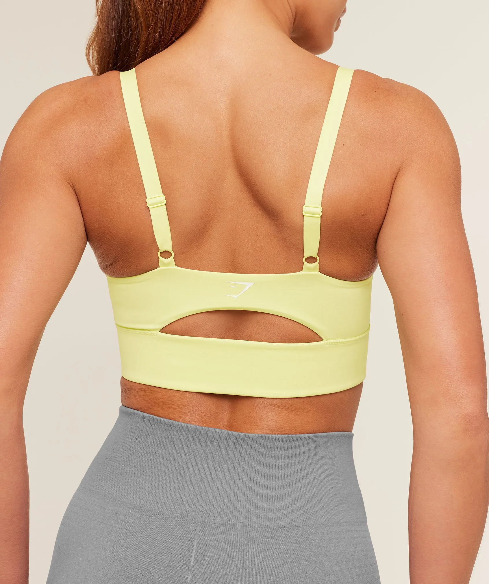 Gymshark Twist Front Sports Bra - Sorbet Yellow sold by Gymshark product image thumbnail 4