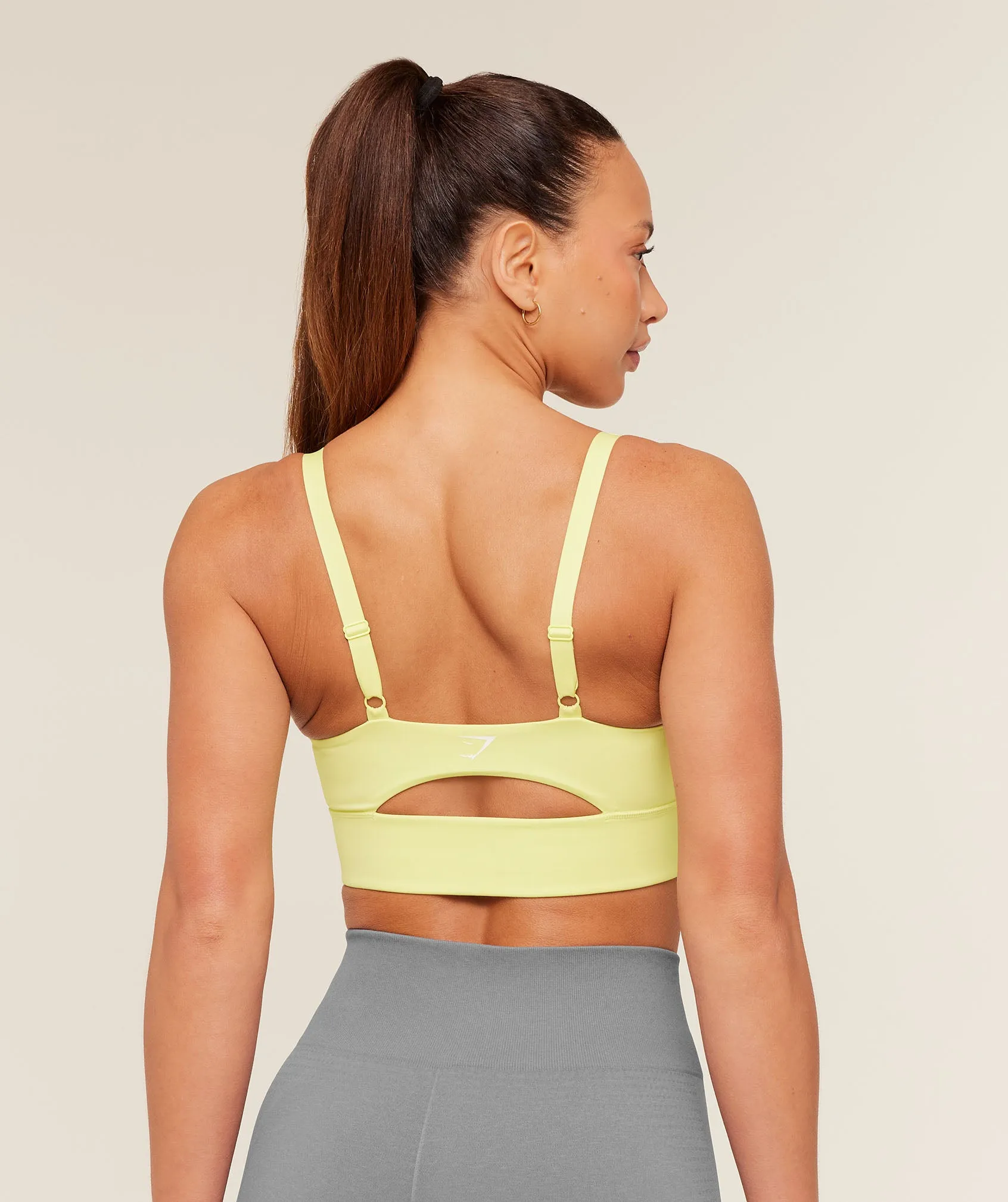 Gymshark Twist Front Sports Bra - Sorbet Yellow sold by Gymshark product image thumbnail 2