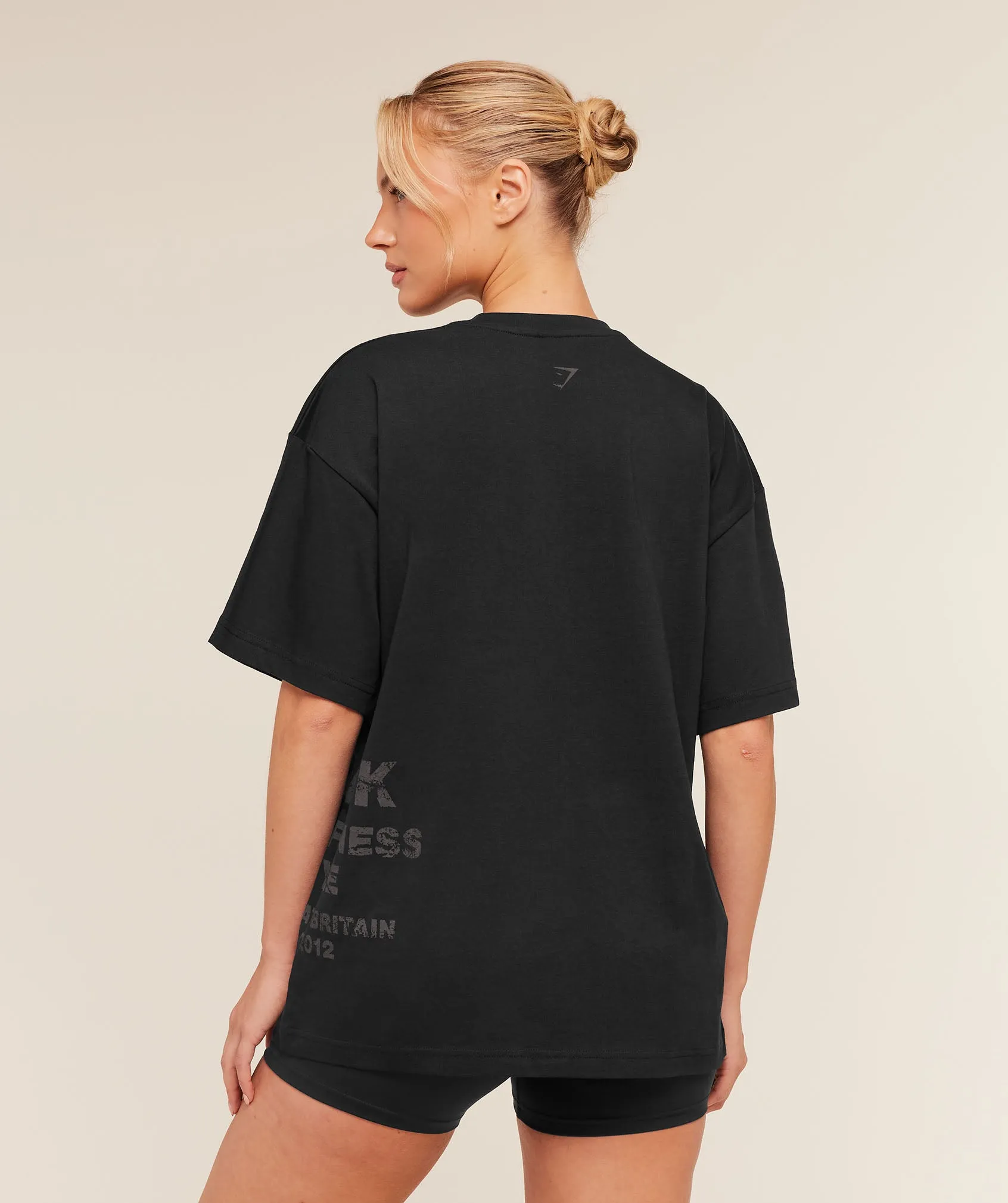 Gymshark Stacked Graphic Short Sleeve T-Shirt - Black sold by Gymshark product image thumbnail 2