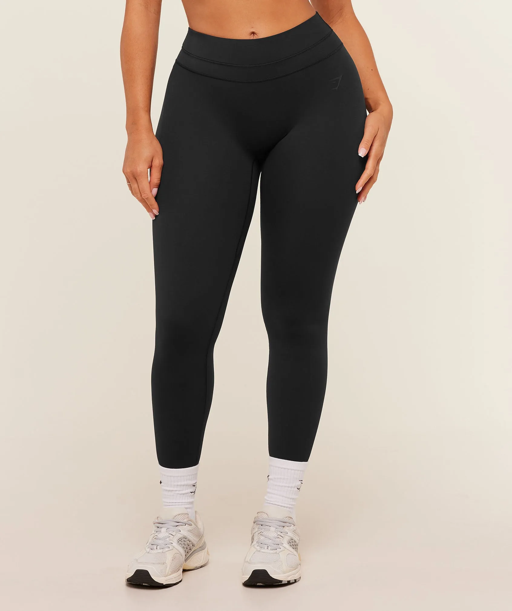 Gymshark Whitney Mid-High Rise Leggings - Black sold by Gymshark