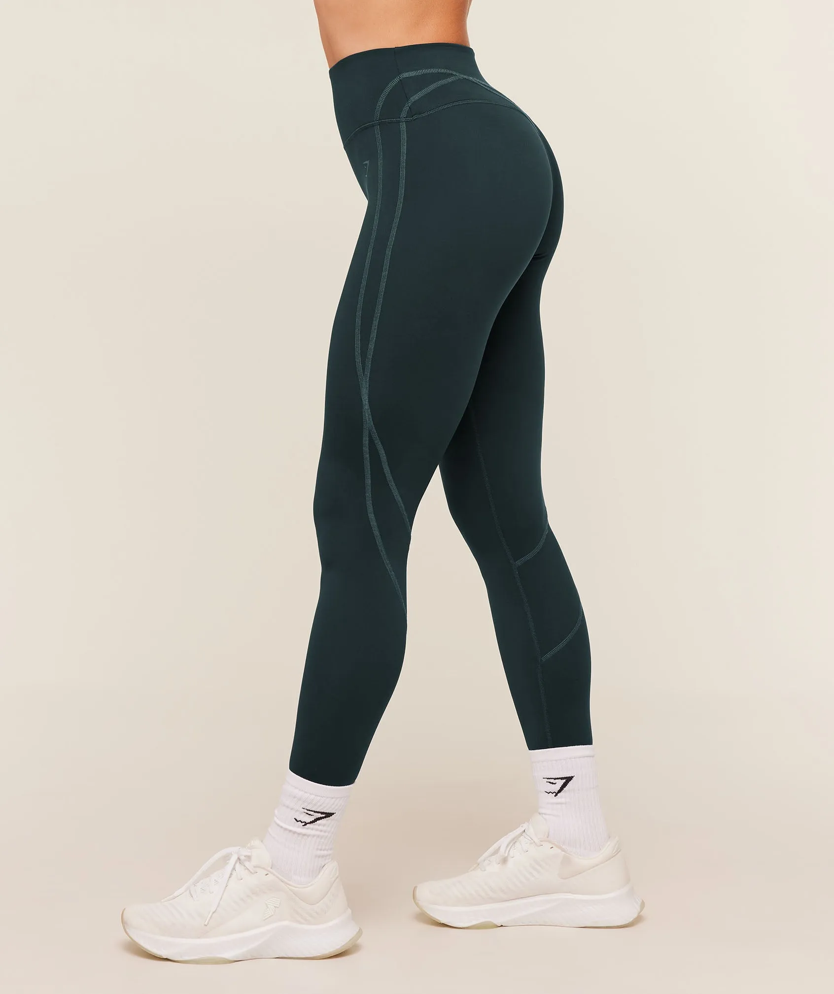 Gymshark Volt Leggings - Deep Petrol Blue/Stealth Blue sold by Gymshark product image thumbnail 3