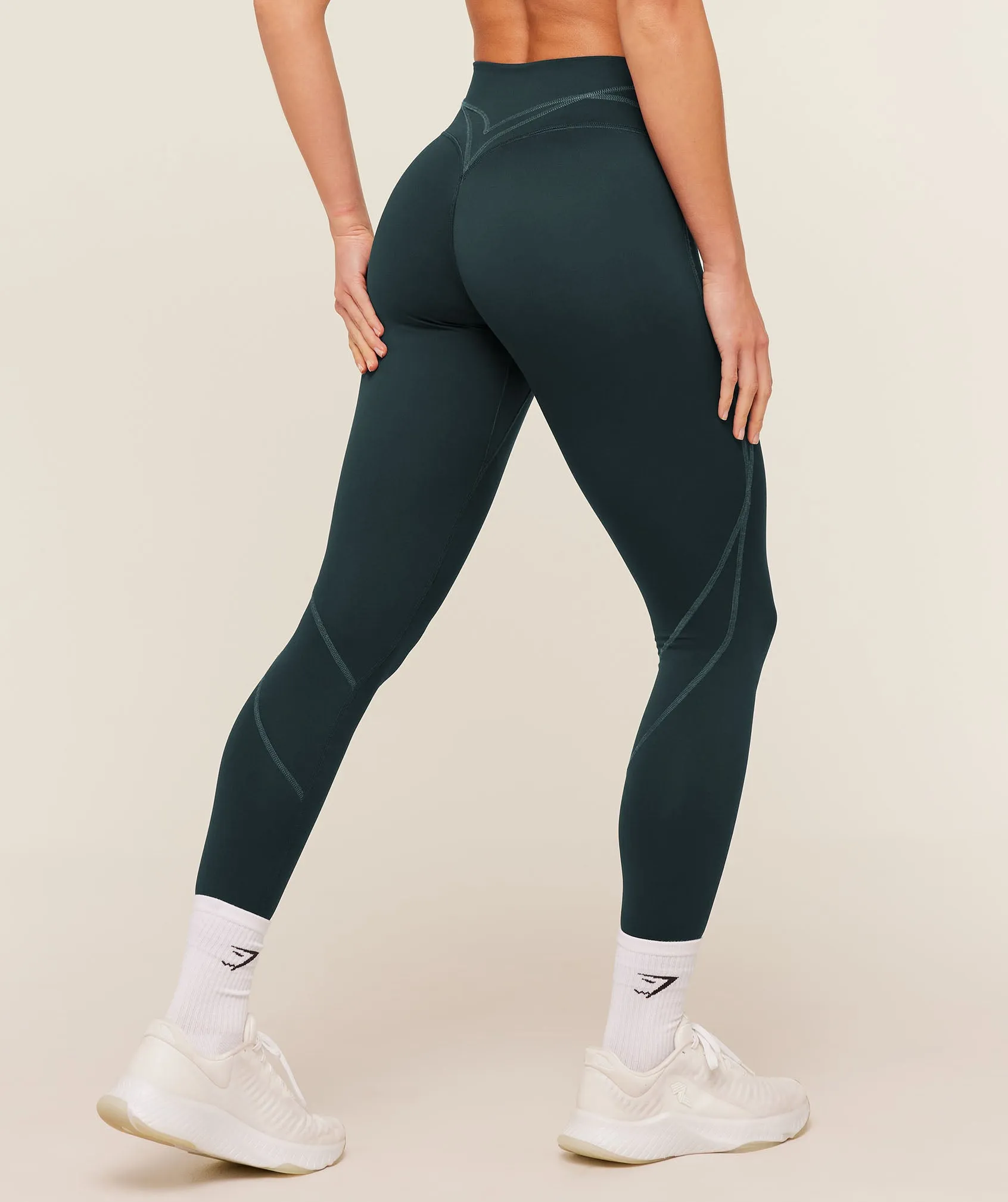 Gymshark Volt Leggings - Deep Petrol Blue/Stealth Blue sold by Gymshark product image thumbnail 2