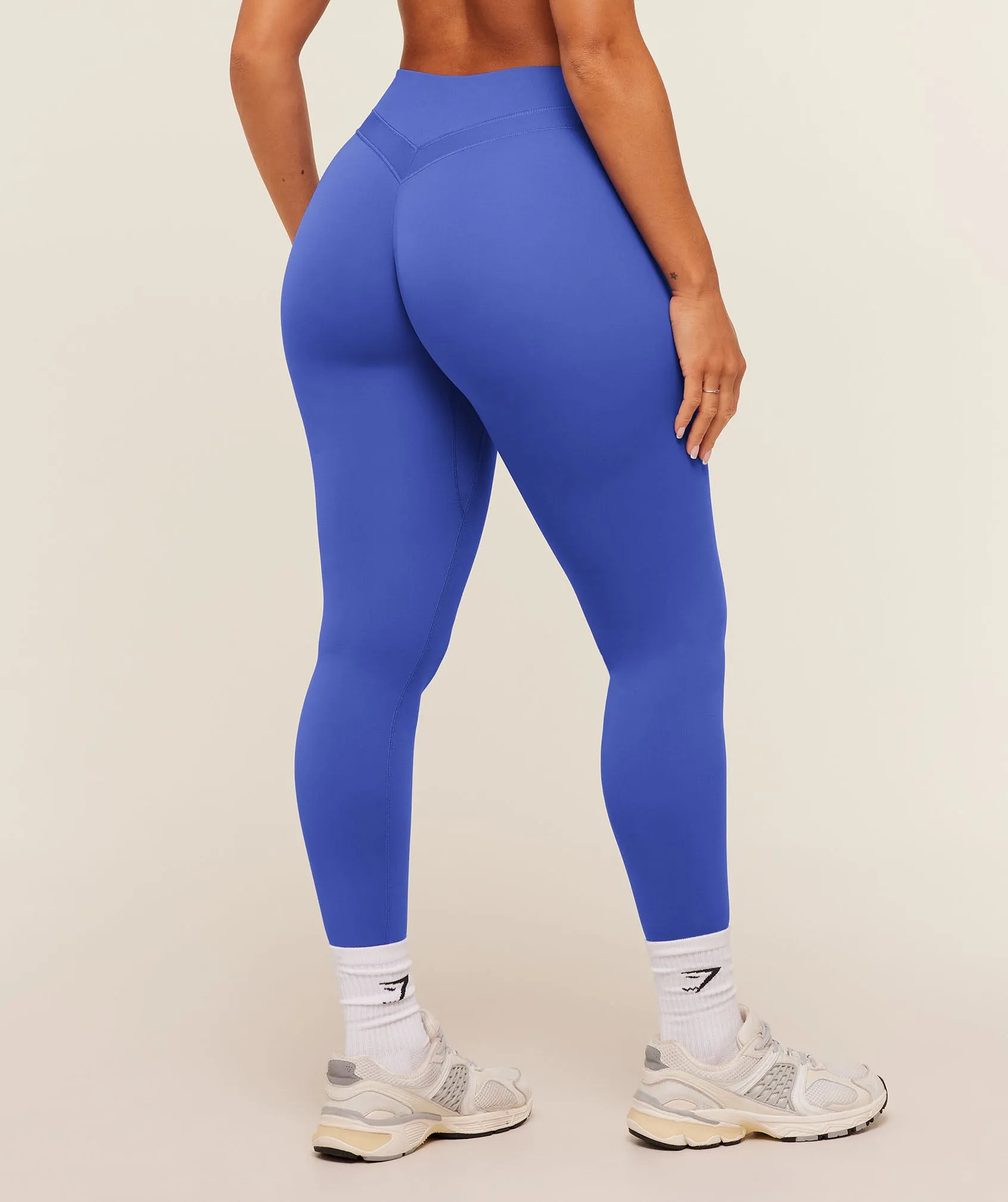 Gymshark Whitney Mid-High Rise Legging - Force Blue sold by Gymshark product image thumbnail 4