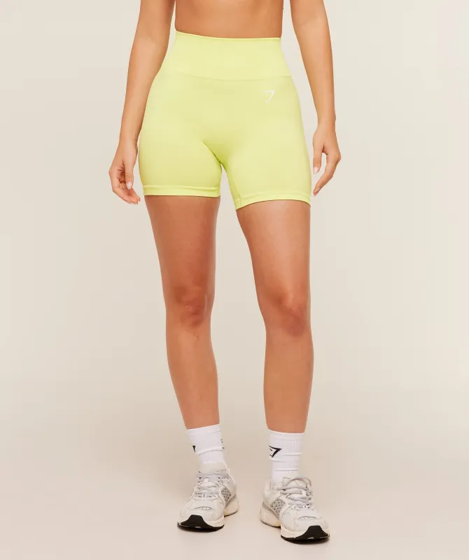 Gymshark Vital Seamless Shorts - Sorbet Yellow made by Gymshark