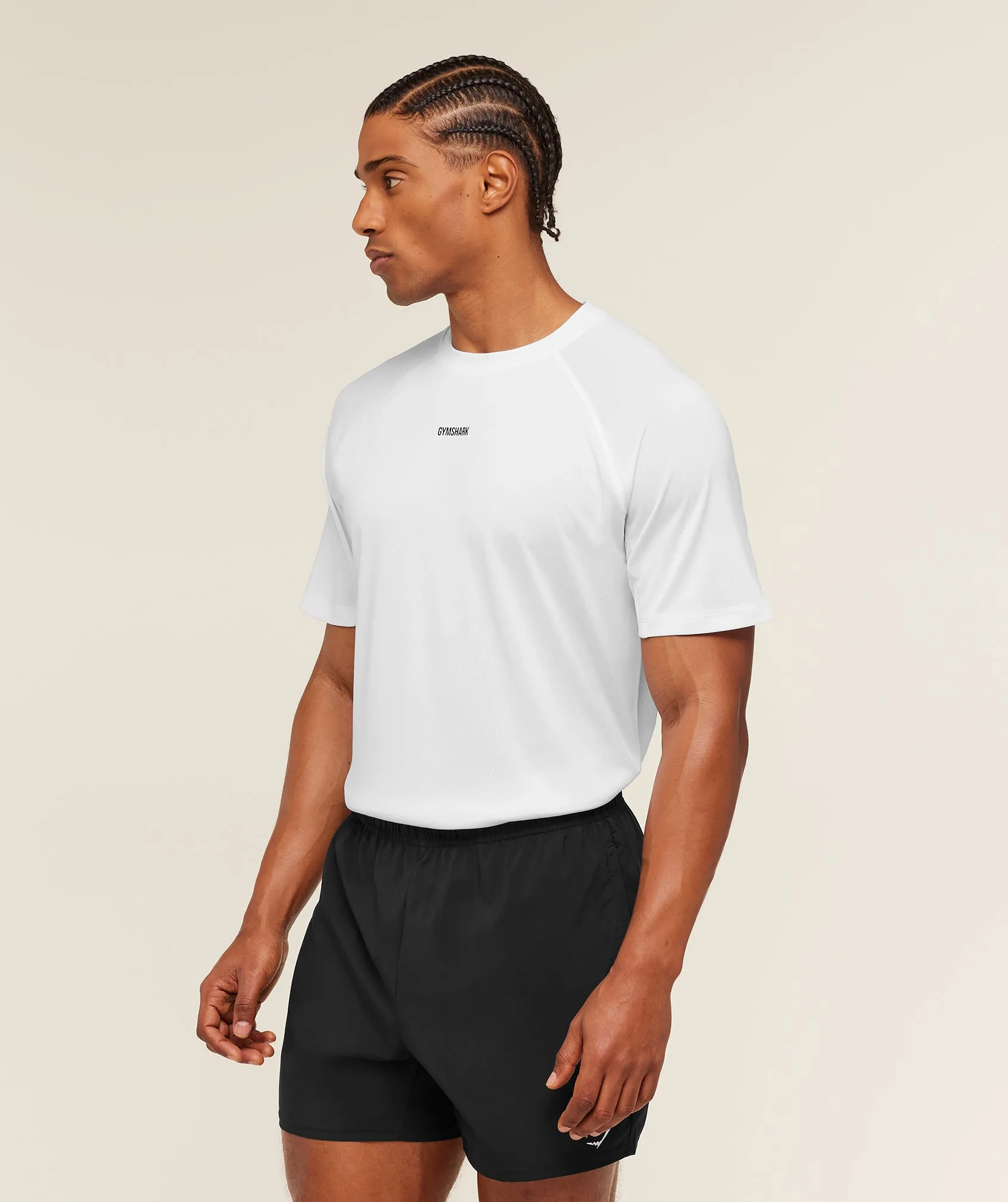 Gymshark Train T-Shirt - White sold by Gymshark product image thumbnail 3