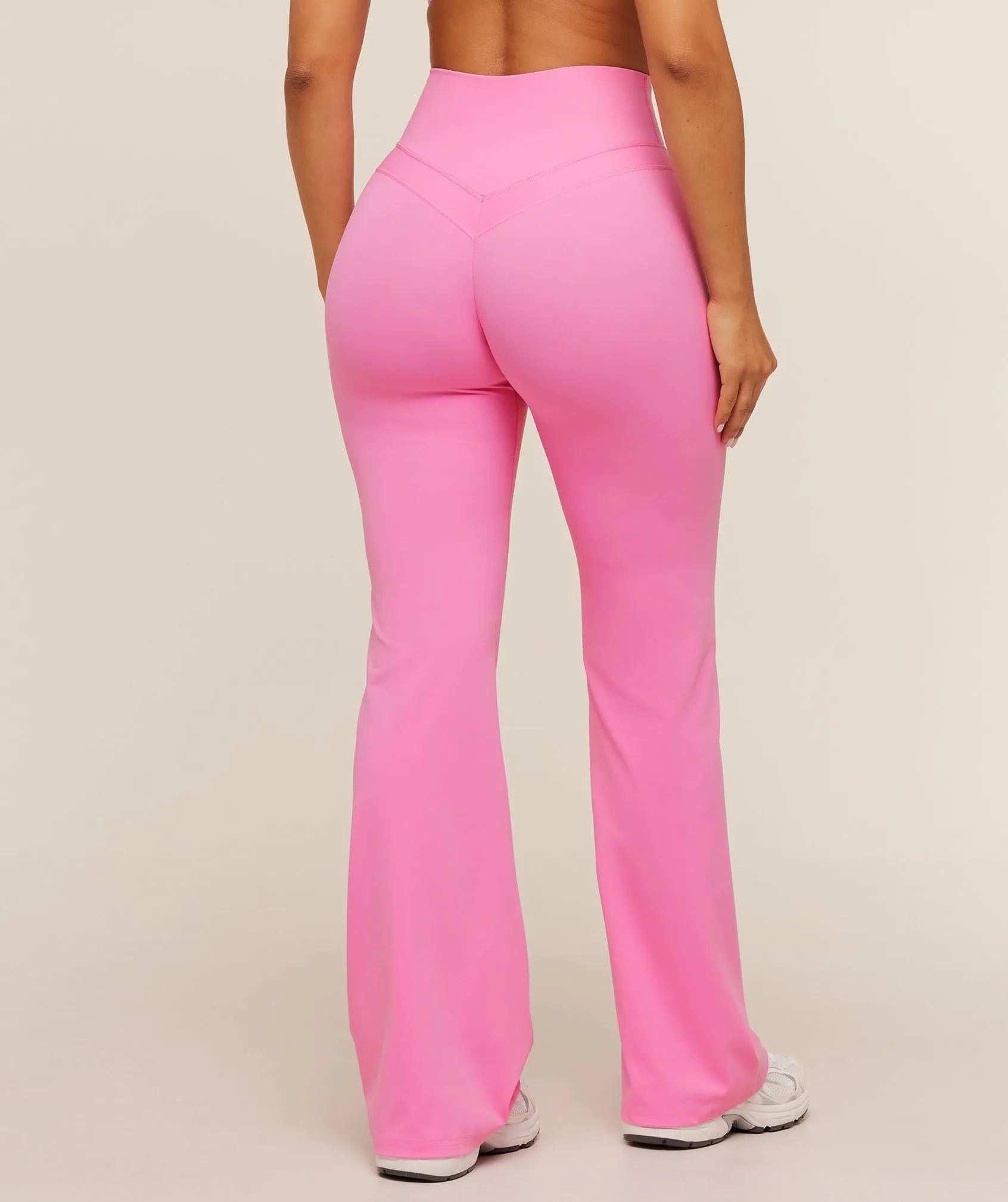 Gymshark Whitney Short Flared Leggings - Focus Pink sold by Gymshark product image thumbnail 2