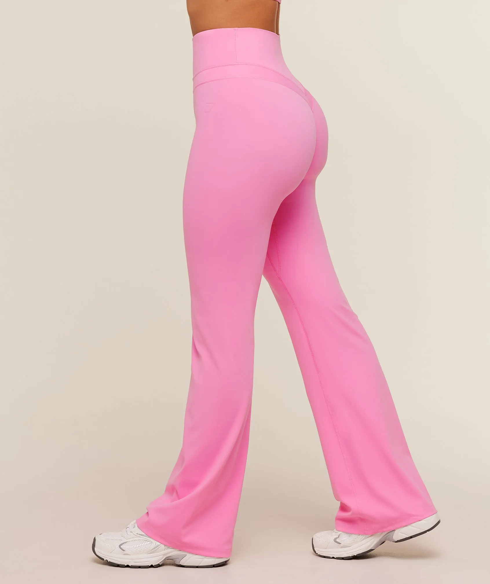 Gymshark Whitney Short Flared Leggings - Focus Pink sold by Gymshark product image thumbnail 3