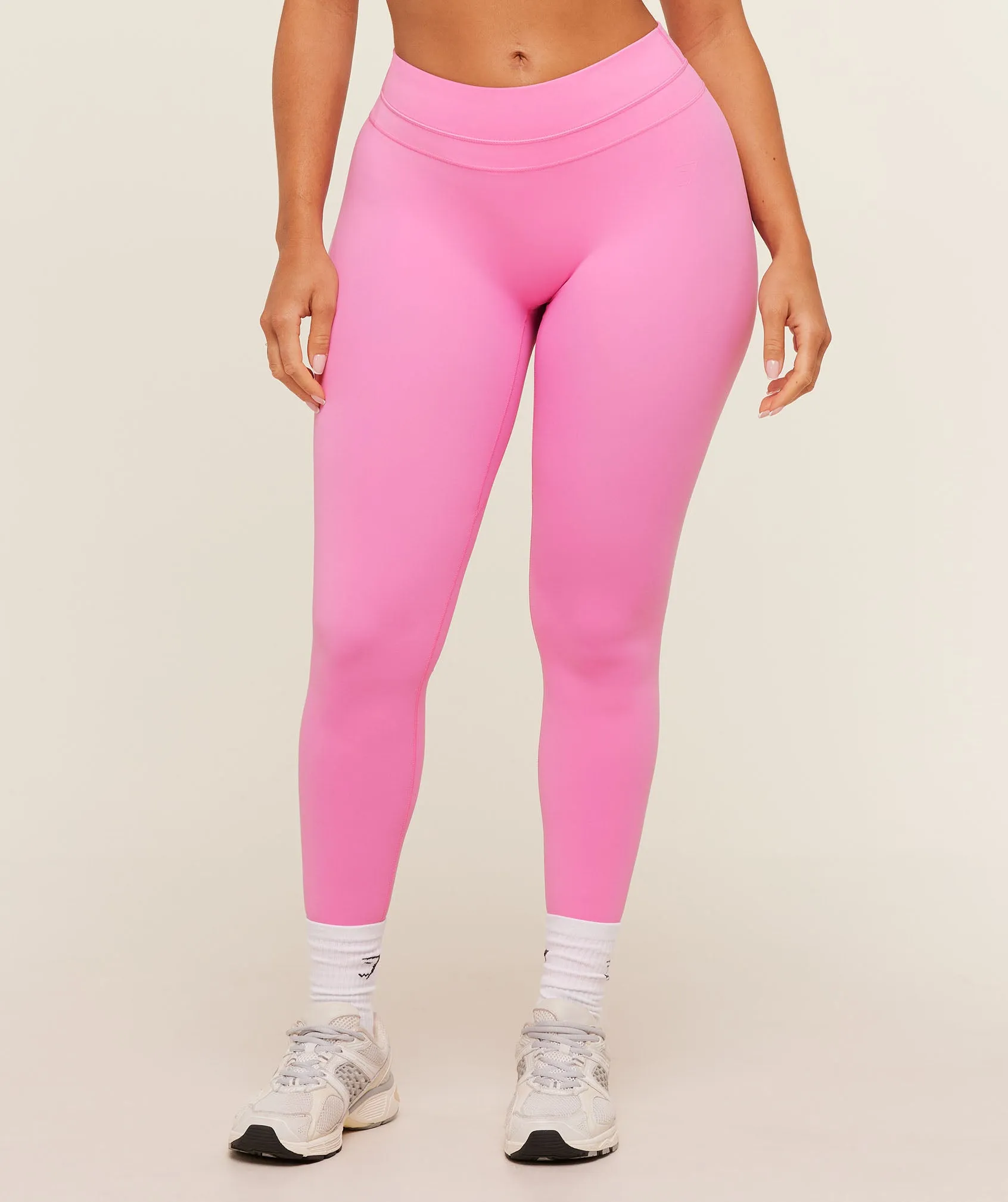 Gymshark Whitney Mid-High Rise Leggings - Focus Pink sold by Gymshark