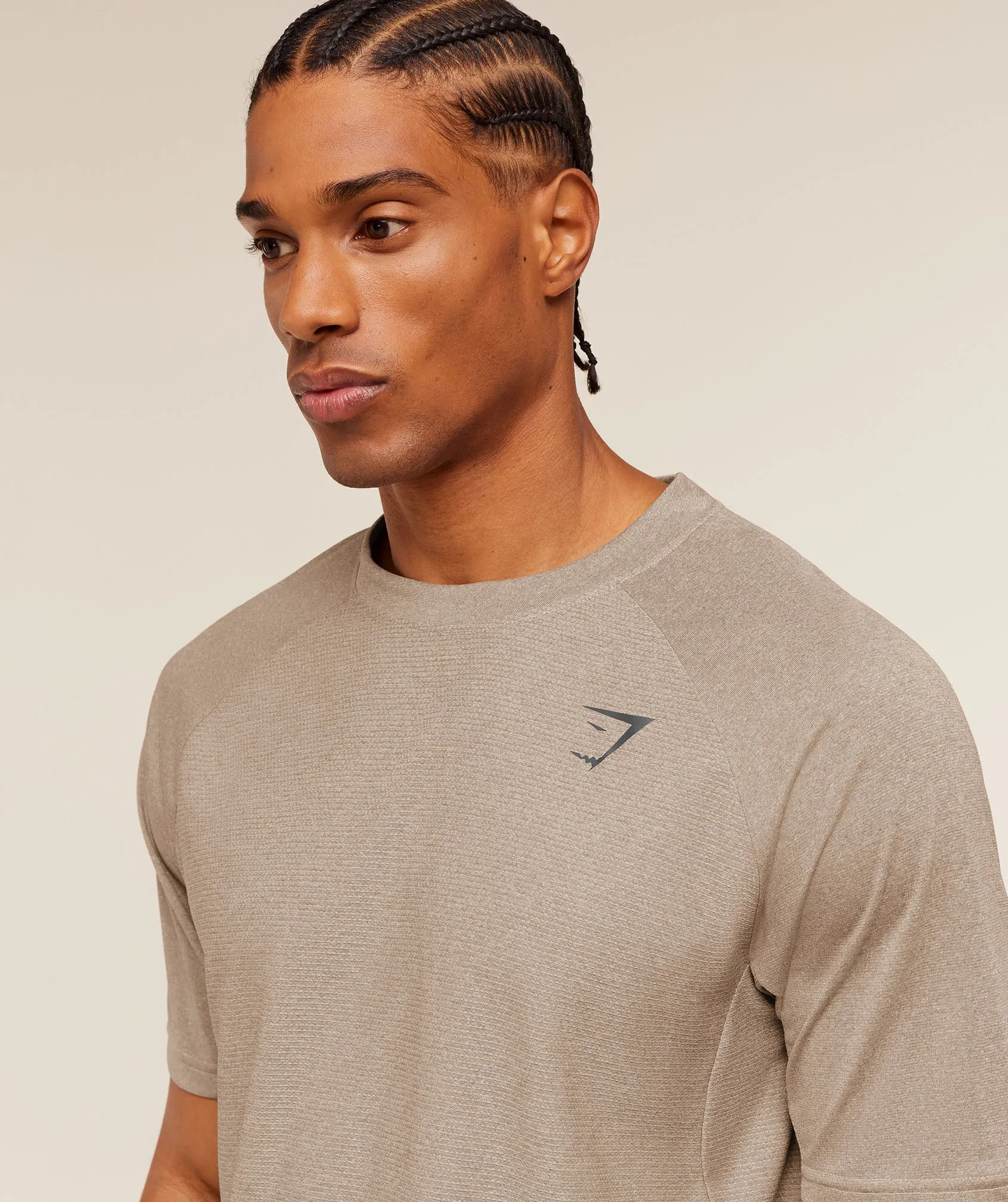 Gymshark Weekend T-Shirt - Cement Brown/Tinted White sold by Gymshark product image thumbnail 5