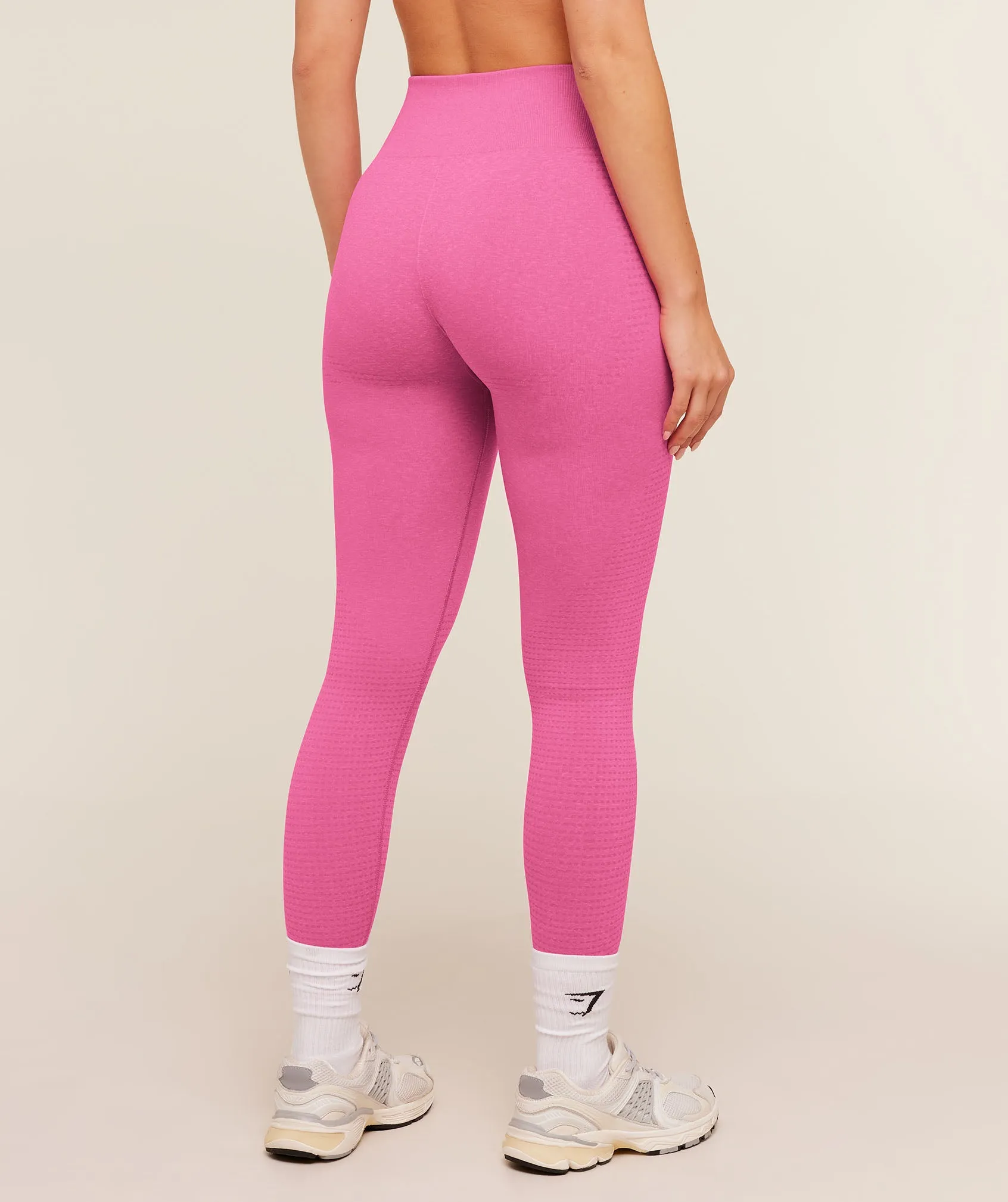Gymshark Vital Regular Leggings - Super-Set Pink/Marl sold by Gymshark product image thumbnail 2