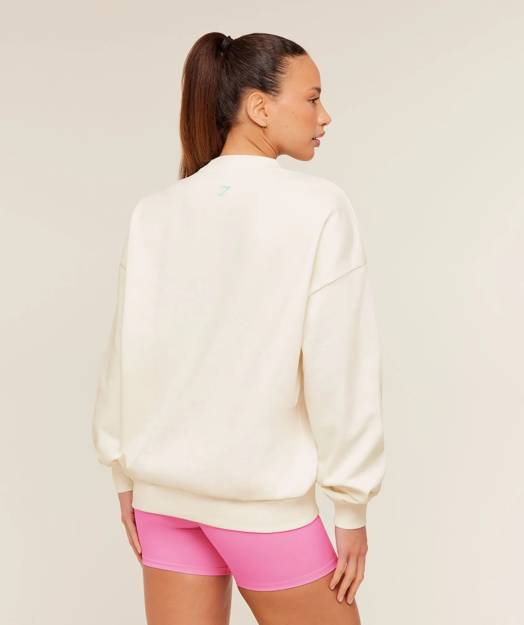 Gymshark Glutey Calls Graphic Sweatshirt - Soft White sold by Gymshark product image thumbnail 2