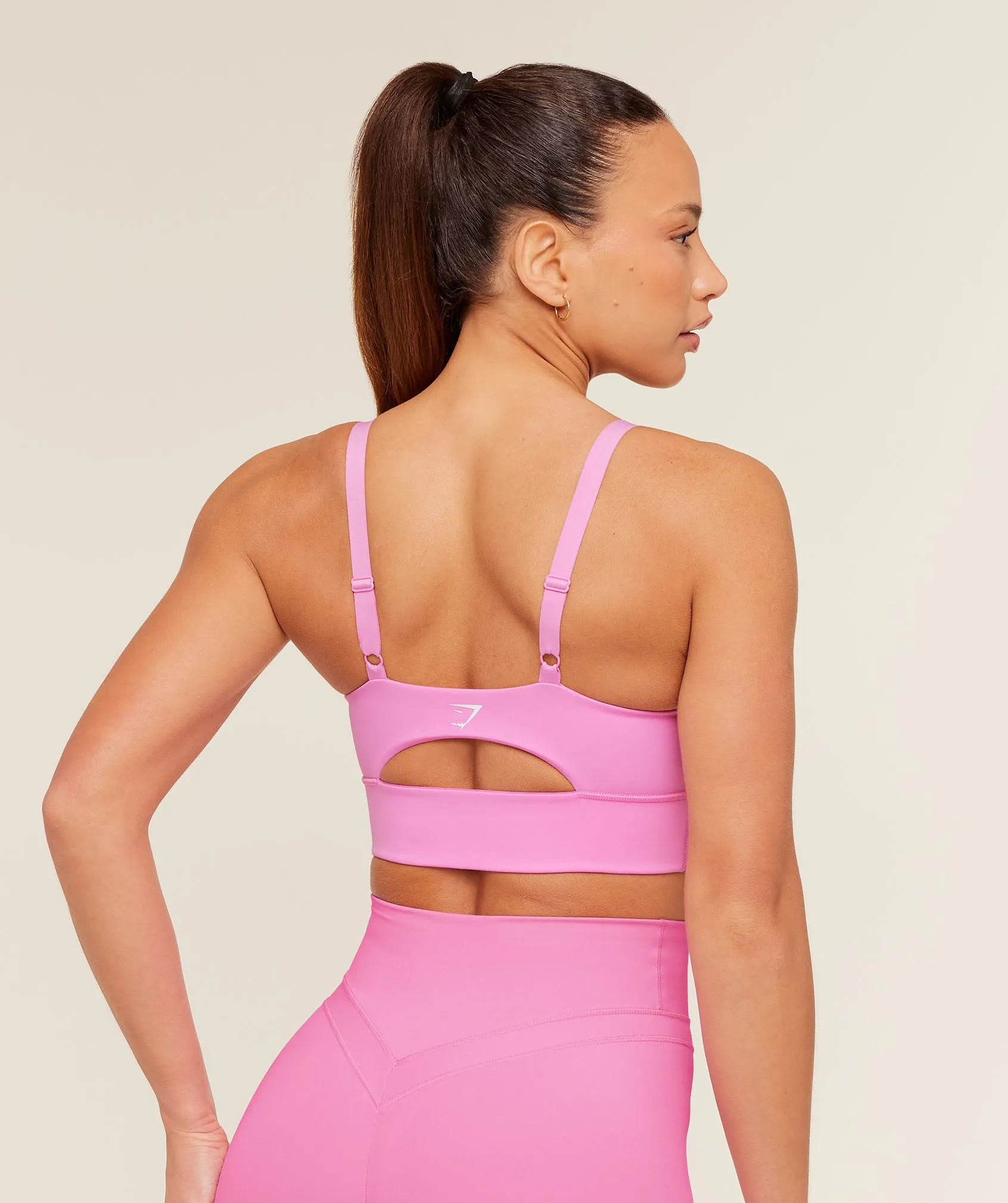 Gymshark Twist Front Sports Bra - Focus Pink sold by Gymshark product image thumbnail 2