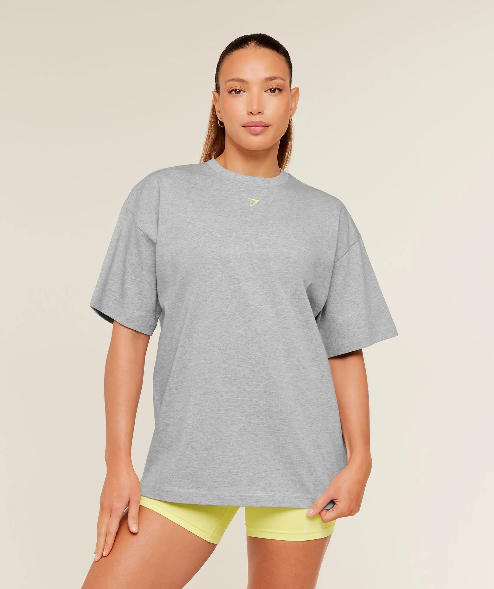 Gymshark Glutey Calls Graphic T-Shirt - Light Grey Core Marl sold by Gymshark product image thumbnail 2