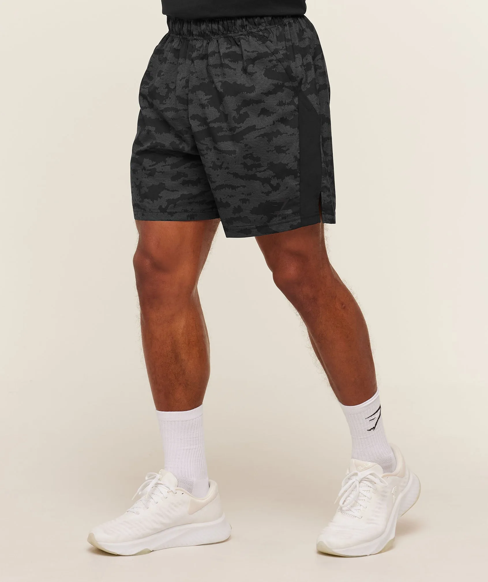 Gymshark Sport 7" Shorts - Grey/Black sold by Gymshark