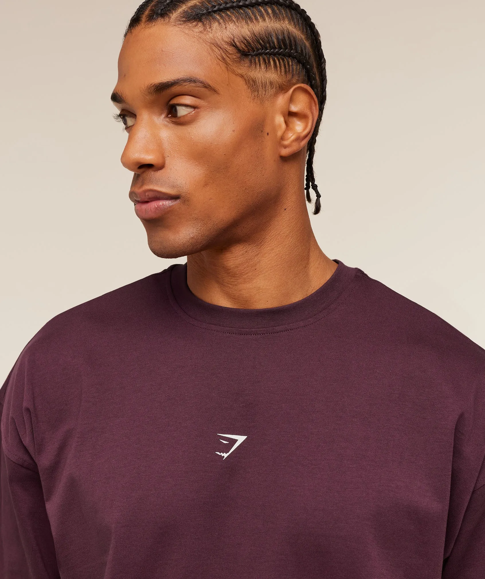 Gymshark Atlas T-Shirt - Impact Burgundy sold by Gymshark product image thumbnail 5