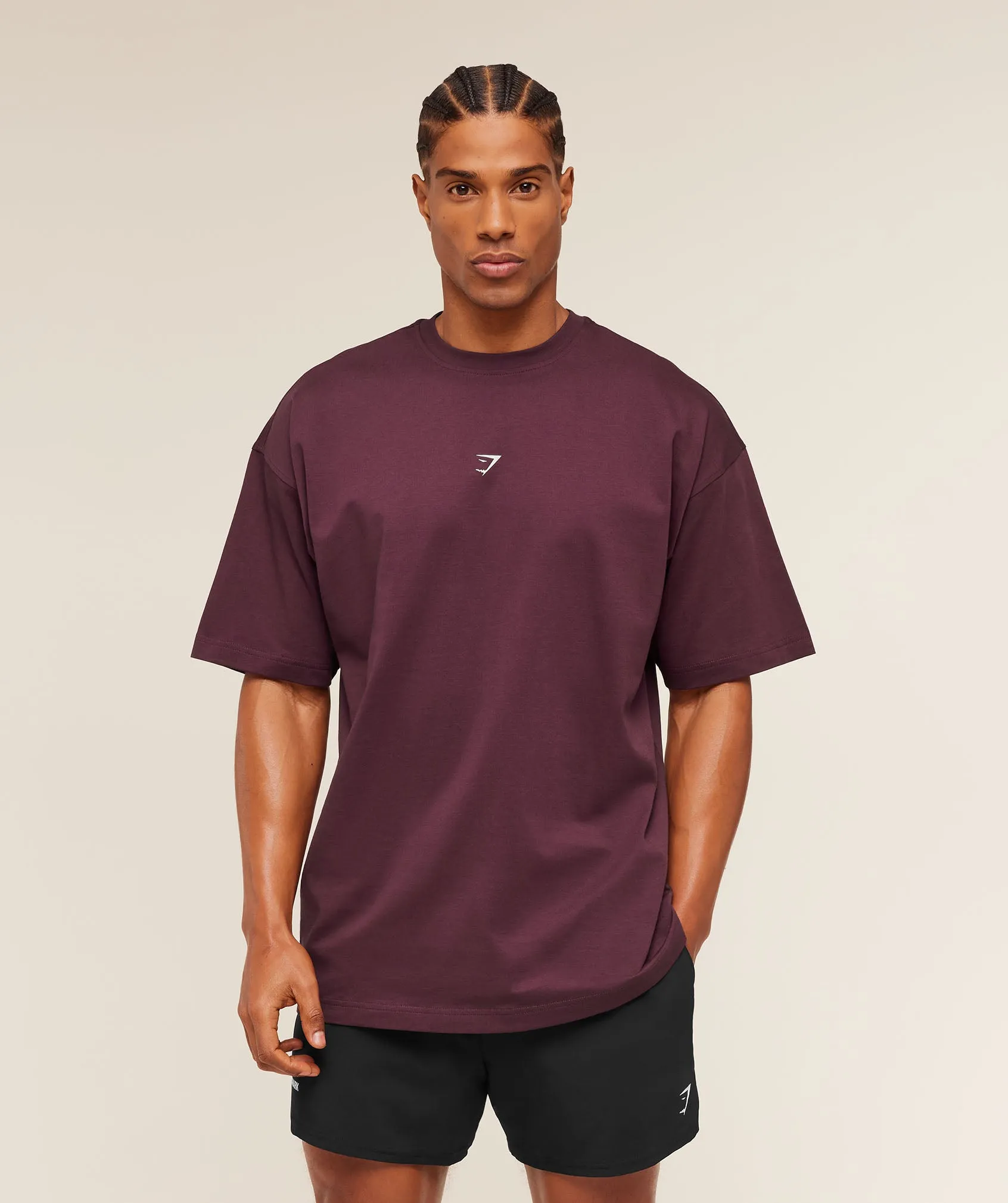 Gymshark Atlas T-Shirt - Impact Burgundy sold by Gymshark product image thumbnail 2