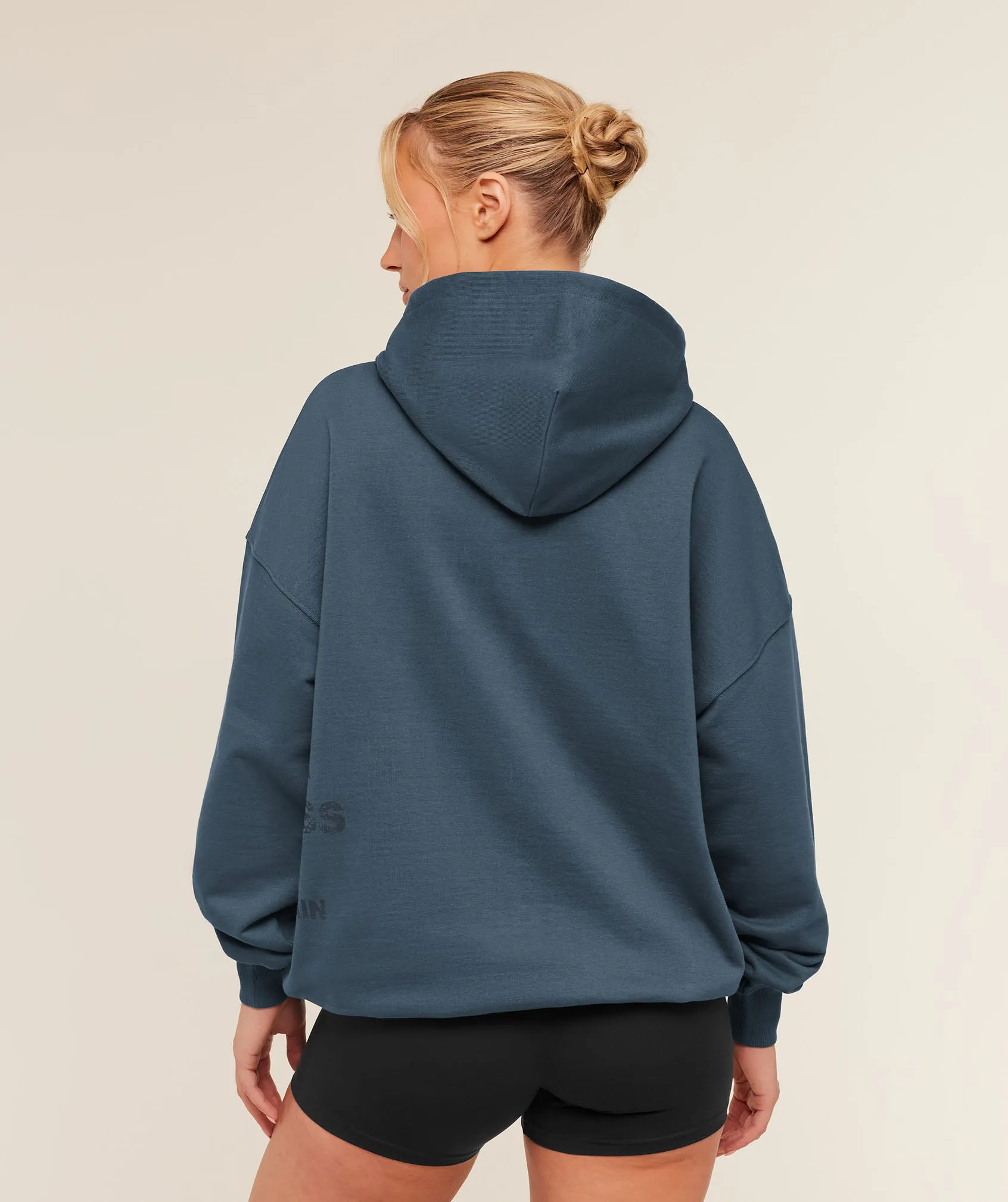 Gymshark Stacked Graphic Hoodie - Stealth Blue sold by Gymshark product image thumbnail 2