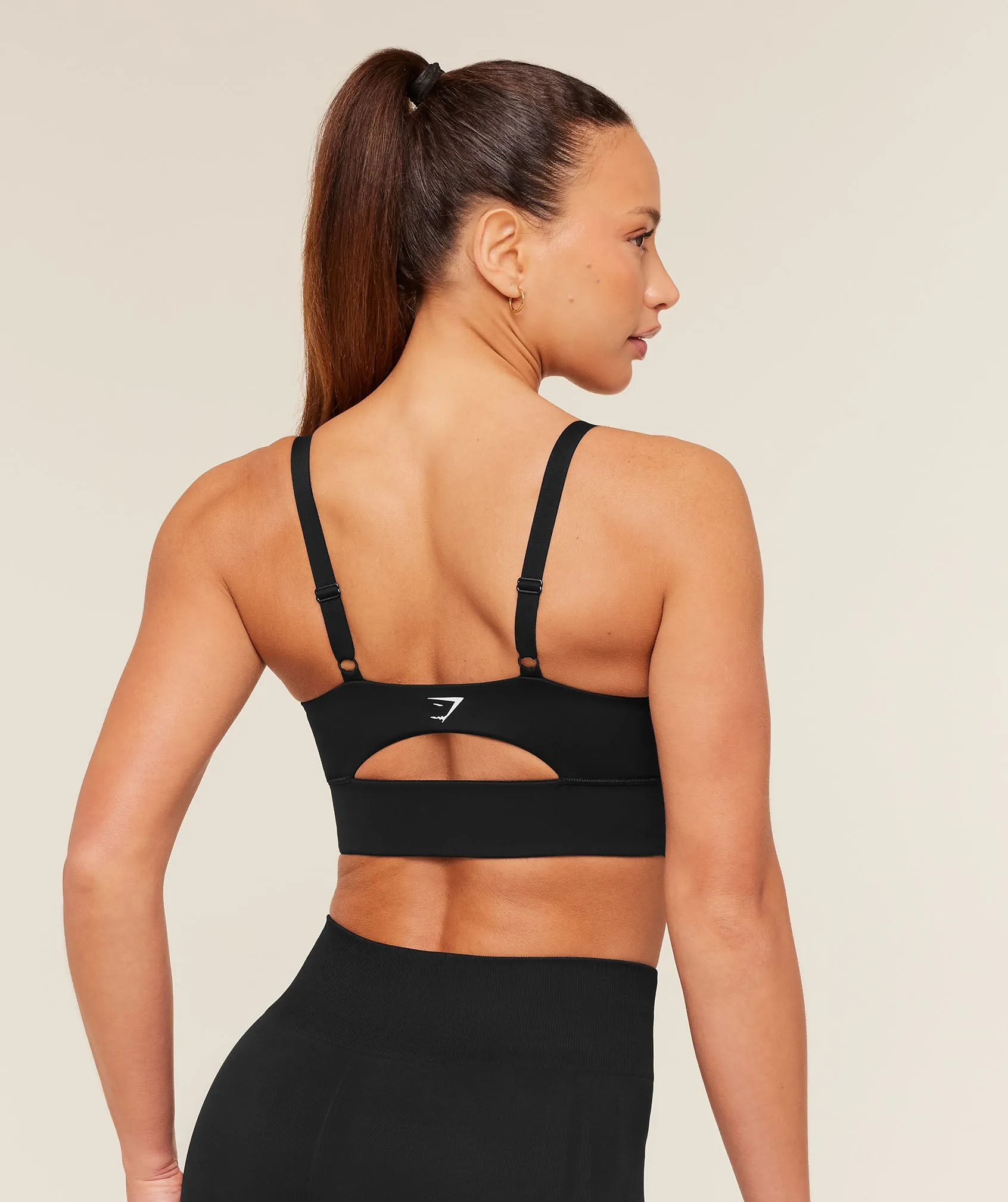 Gymshark Twist Front Sports Bra - Black sold by Gymshark product image thumbnail 2