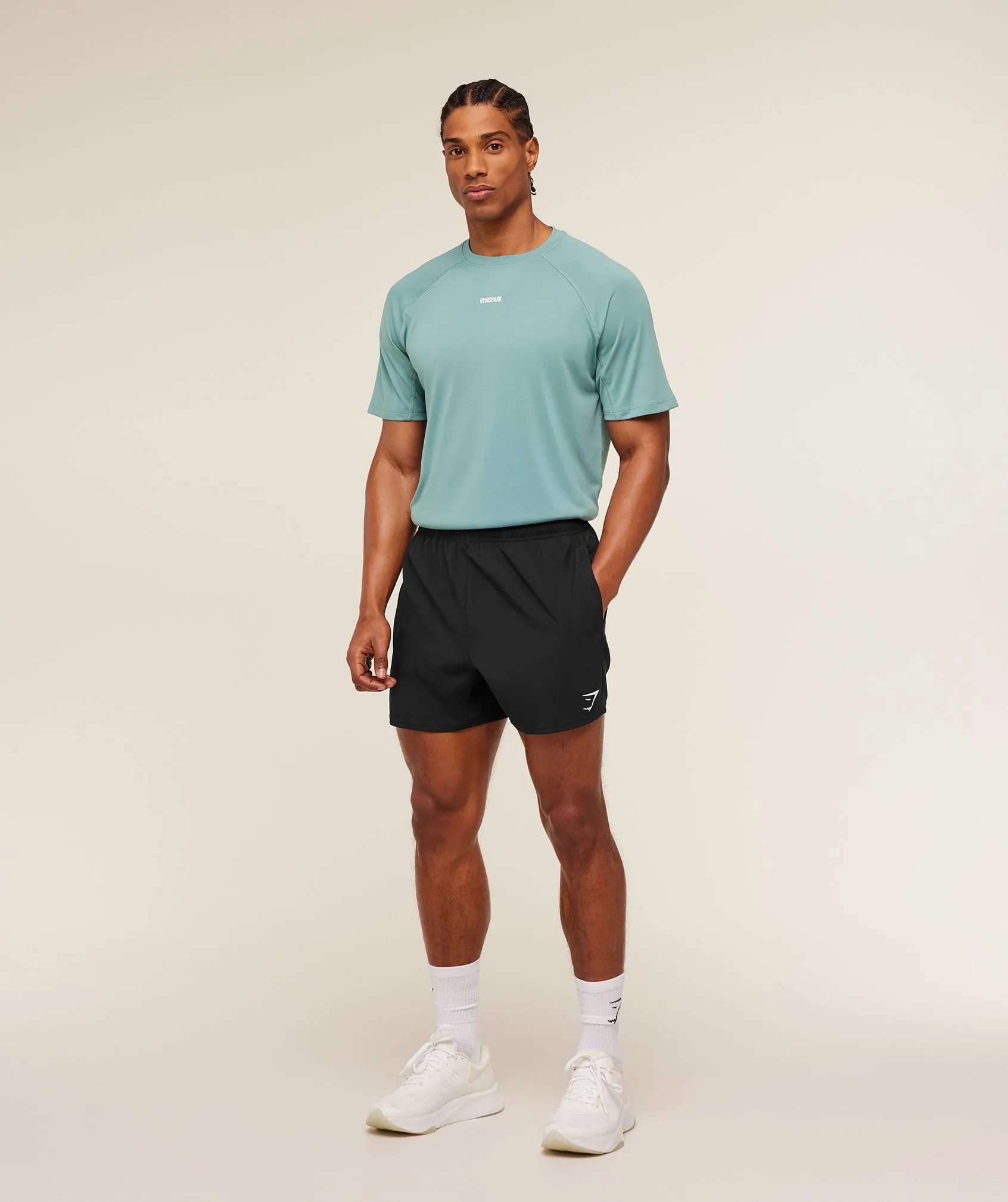 Gymshark Train T-Shirt - Storm Blue sold by Gymshark product image thumbnail 4