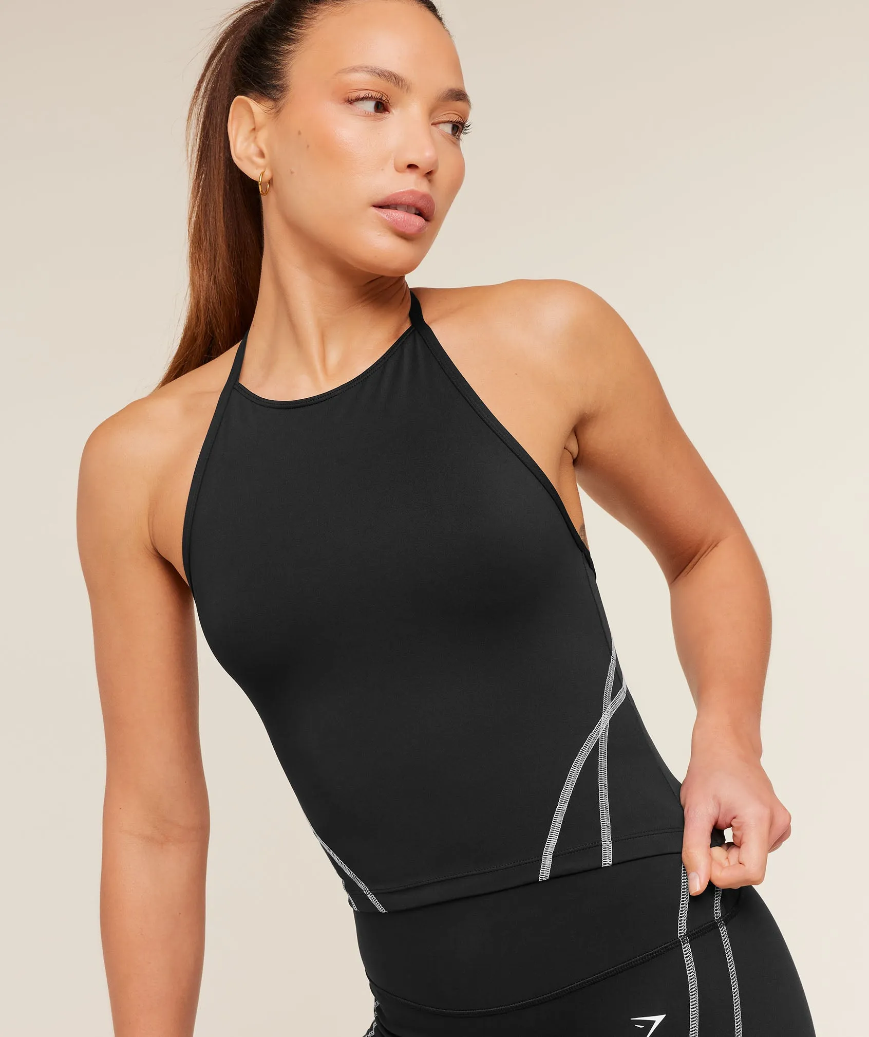 Gymshark Volt Tank Top - Black/White sold by Gymshark product image thumbnail 5