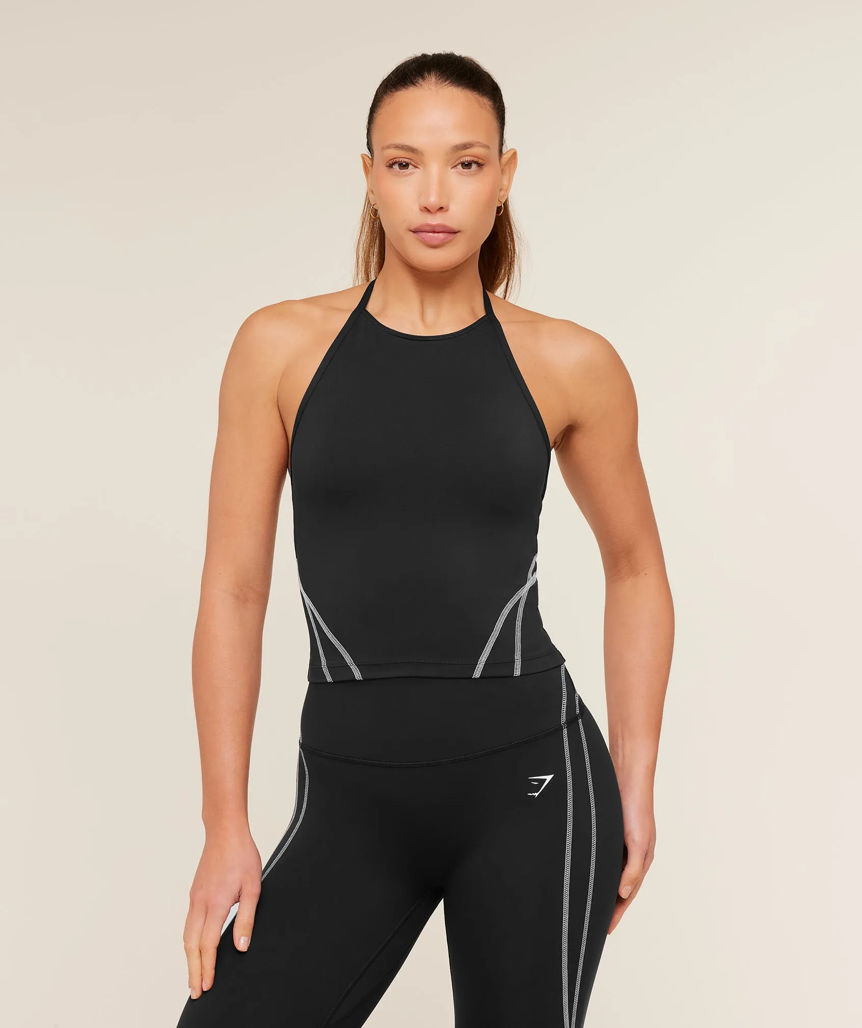 Gymshark Volt Tank Top - Black/White sold by Gymshark
