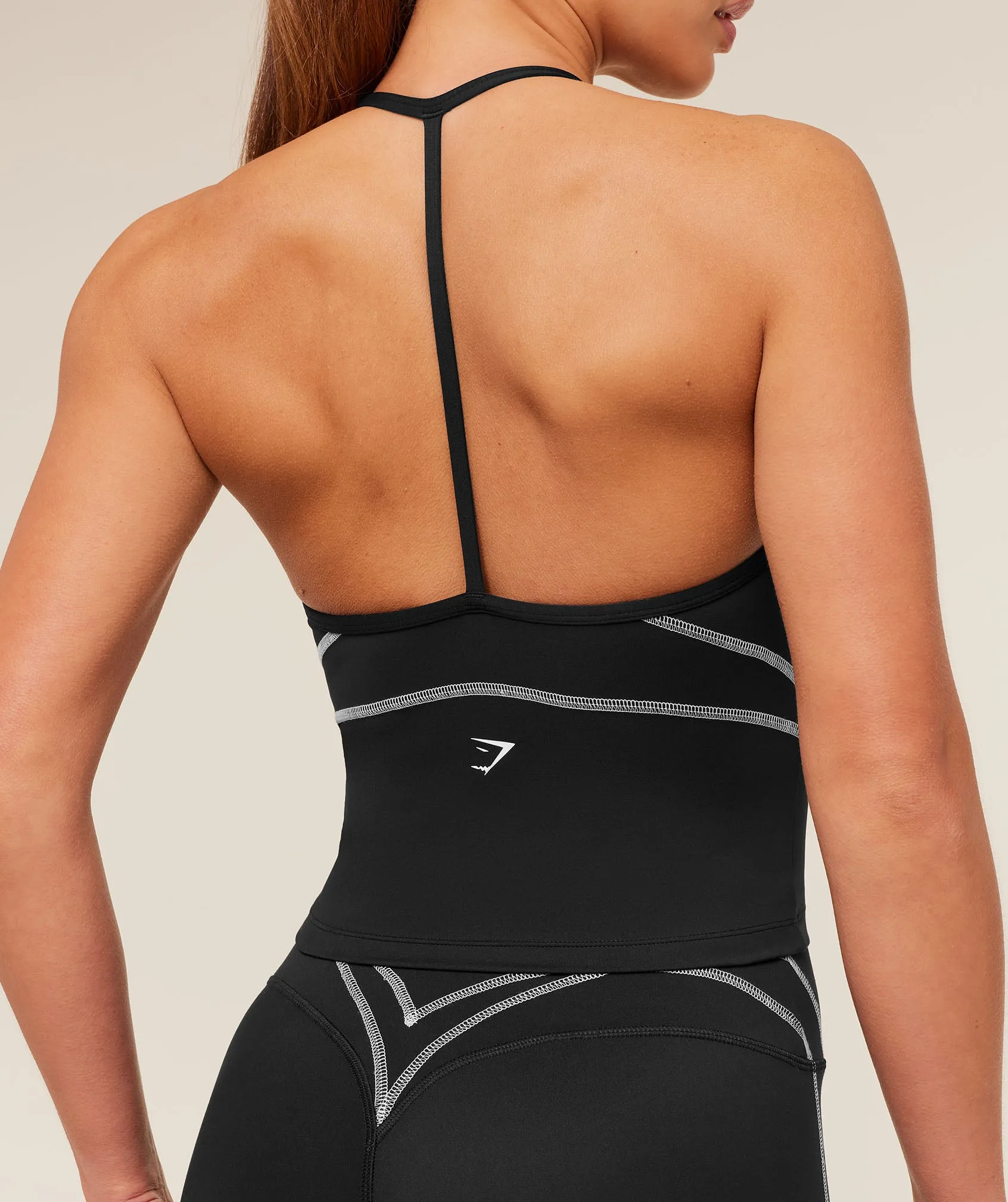 Gymshark Volt Tank Top - Black/White sold by Gymshark product image thumbnail 4