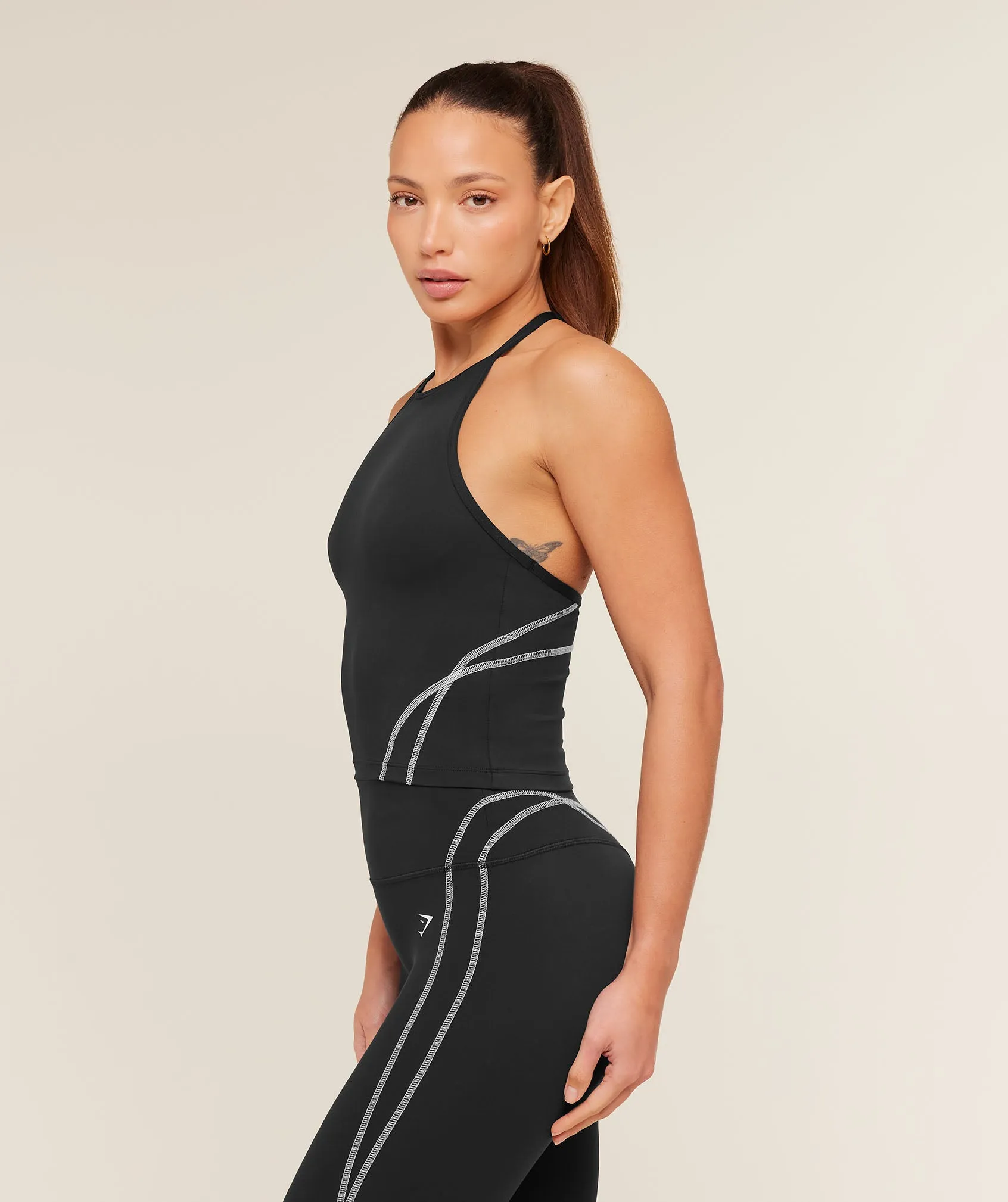 Gymshark Volt Tank Top - Black/White sold by Gymshark product image thumbnail 3