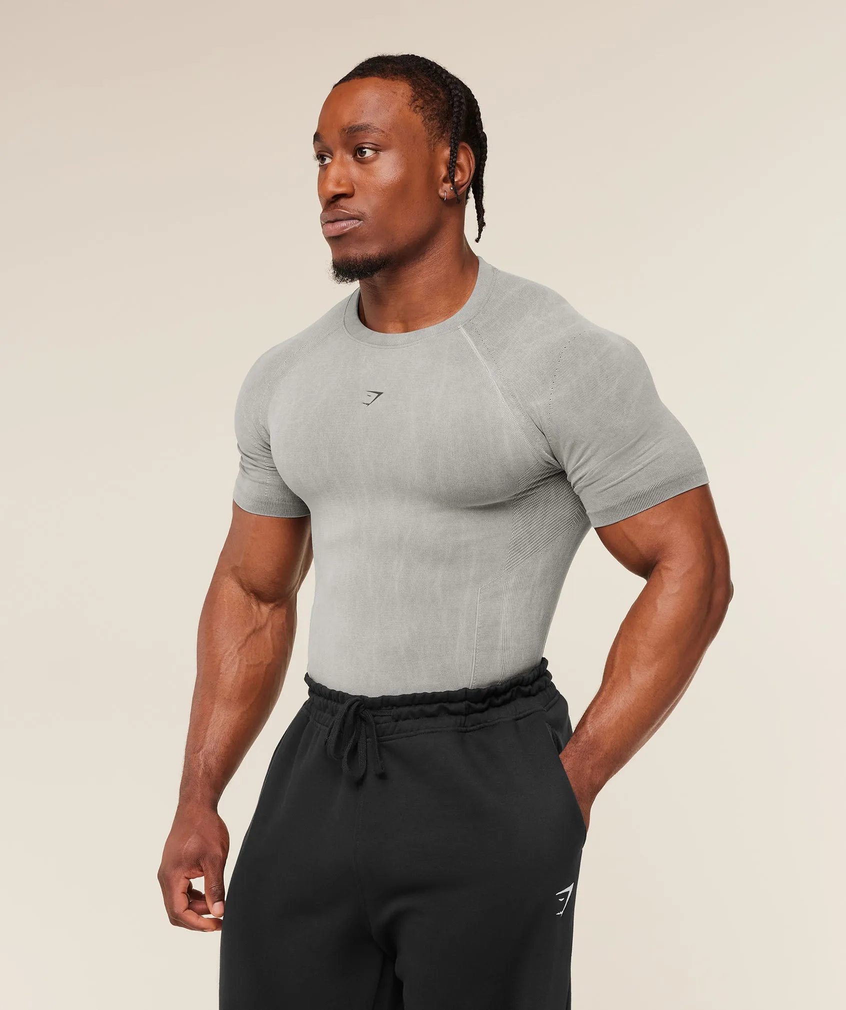 Gymshark Charge T-Shirt - Black/Wash sold by Gymshark product image thumbnail 3