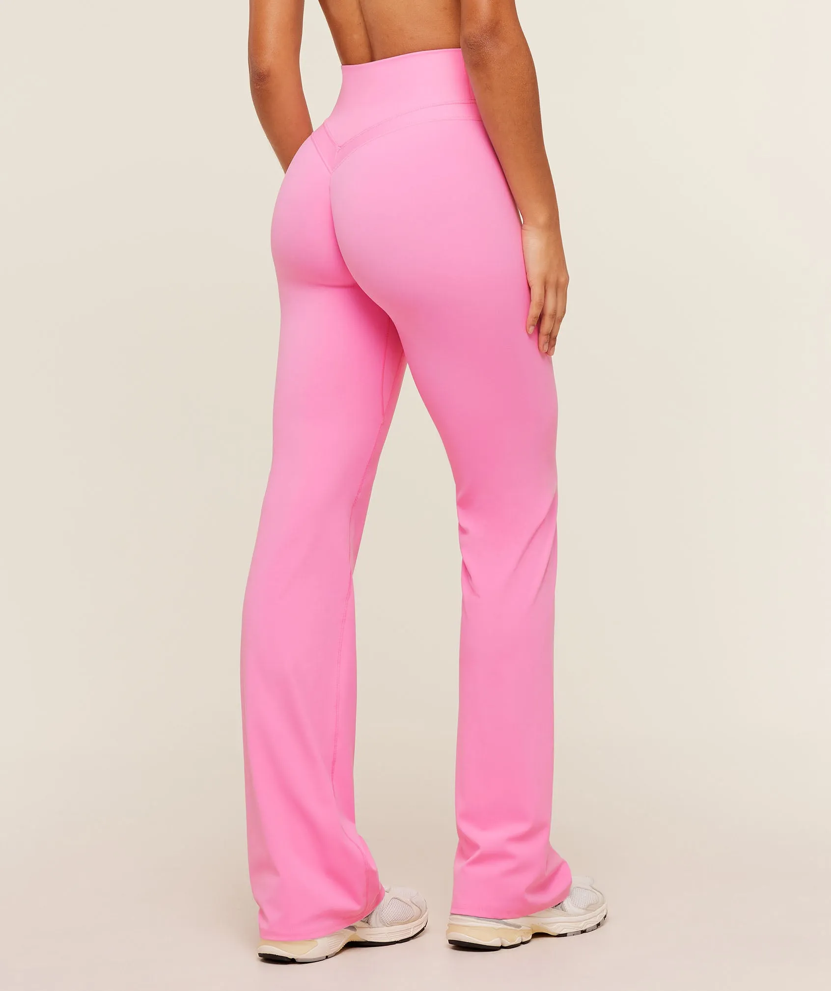 Gymshark Whitney Tall Flared Leggings - Focus Pink sold by Gymshark product image thumbnail 2