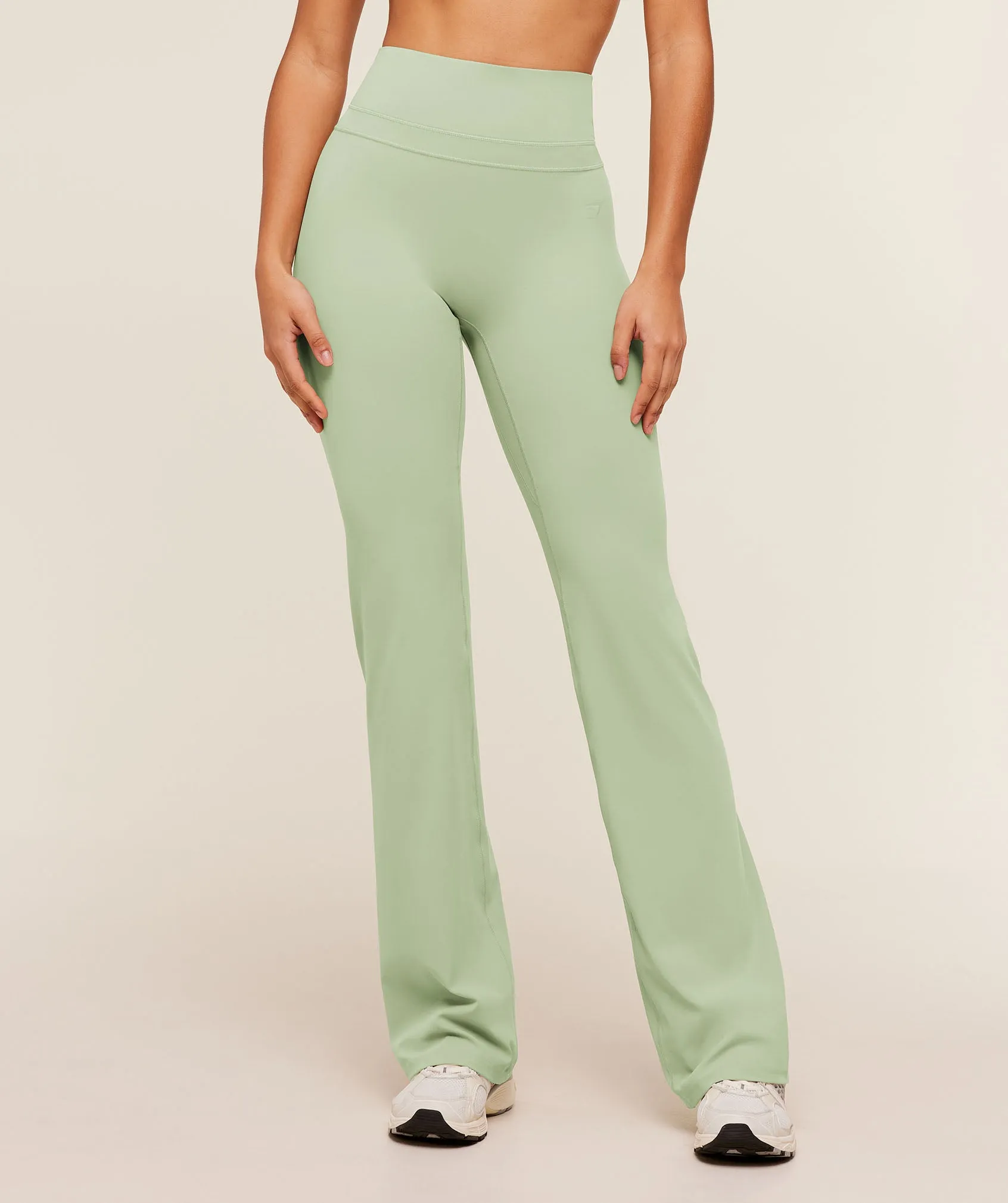 Gymshark Whitney Tall Flared Leggings - Haze Green sold by Gymshark