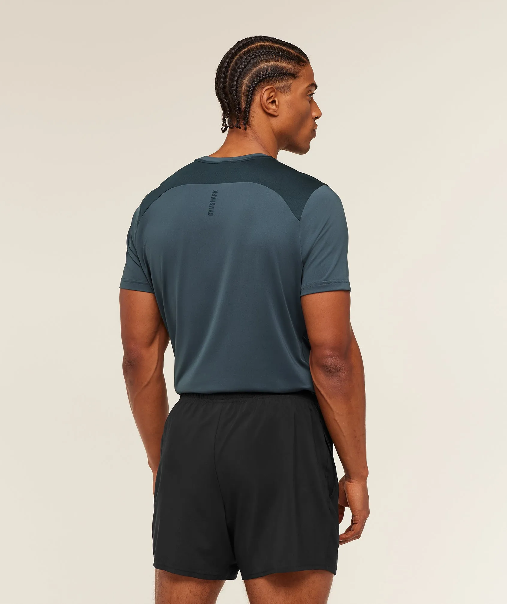 Gymshark Sport T-Shirt - Stealth Blue/Deep Petrol Blue sold by Gymshark product image thumbnail 2