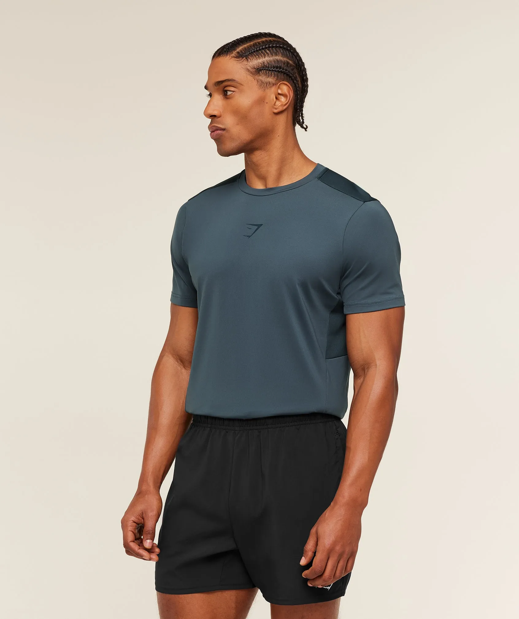 Gymshark Sport T-Shirt - Stealth Blue/Deep Petrol Blue sold by Gymshark product image thumbnail 3