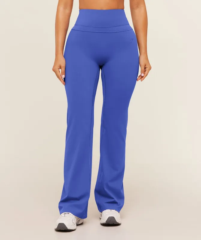 Gymshark Whitney Short Flared Leggings - Force Blue made by Gymshark