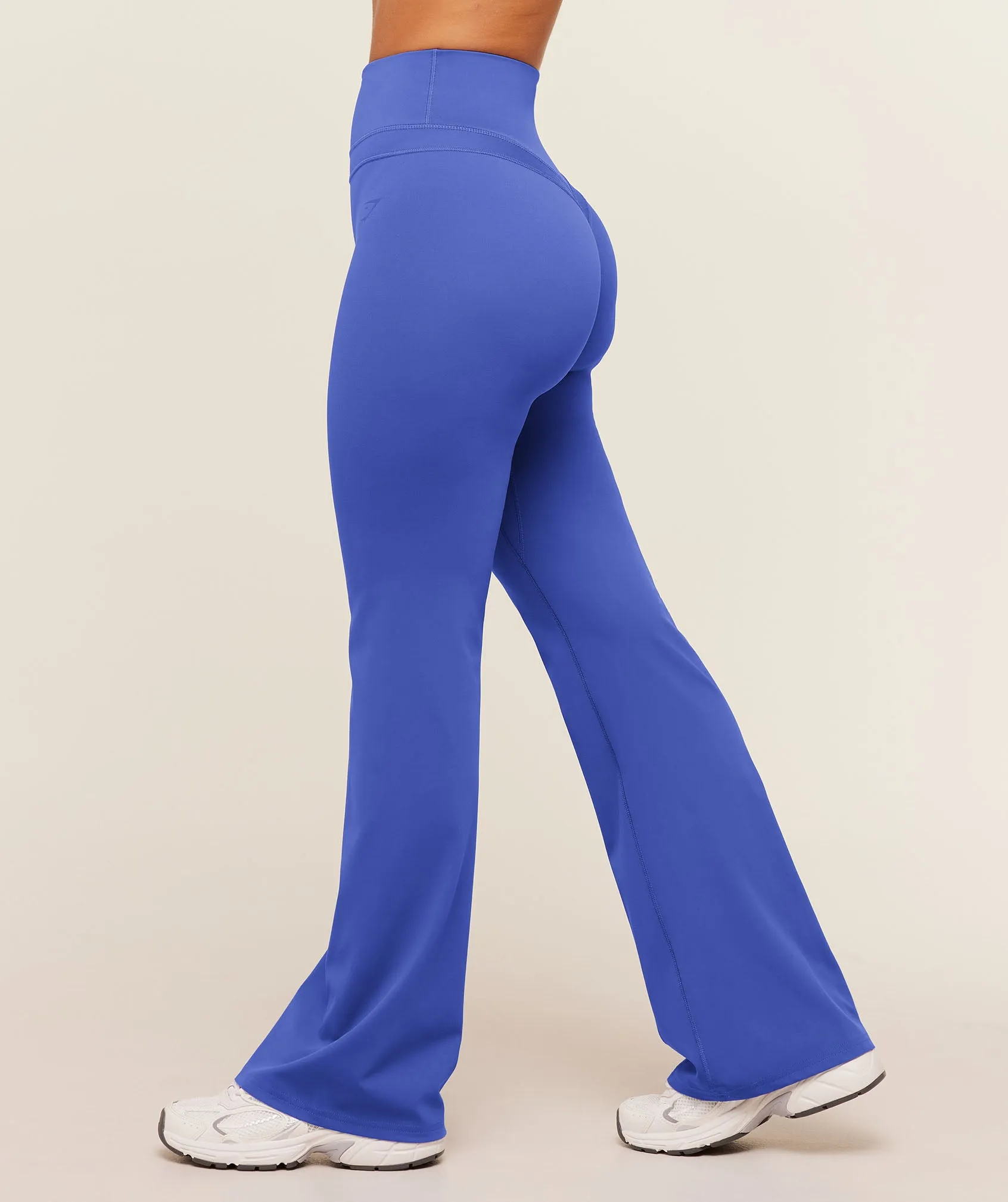 Gymshark Whitney Short Flared Leggings - Force Blue sold by Gymshark product image thumbnail 3