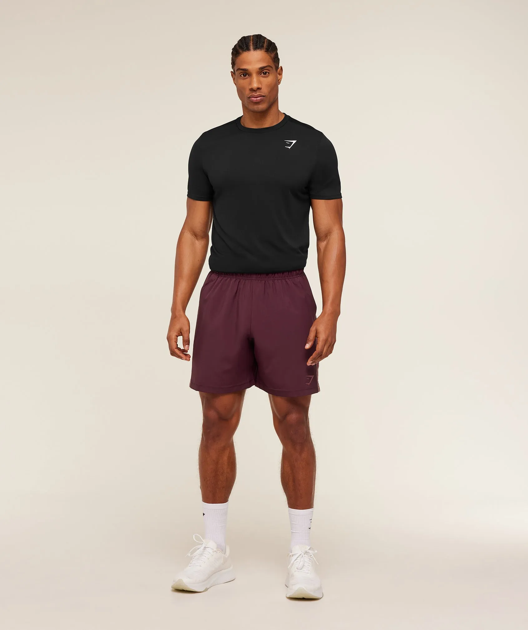 Gymshark Sport 7" Shorts - Impact Burgundy/Reset Pink sold by Gymshark product image thumbnail 4
