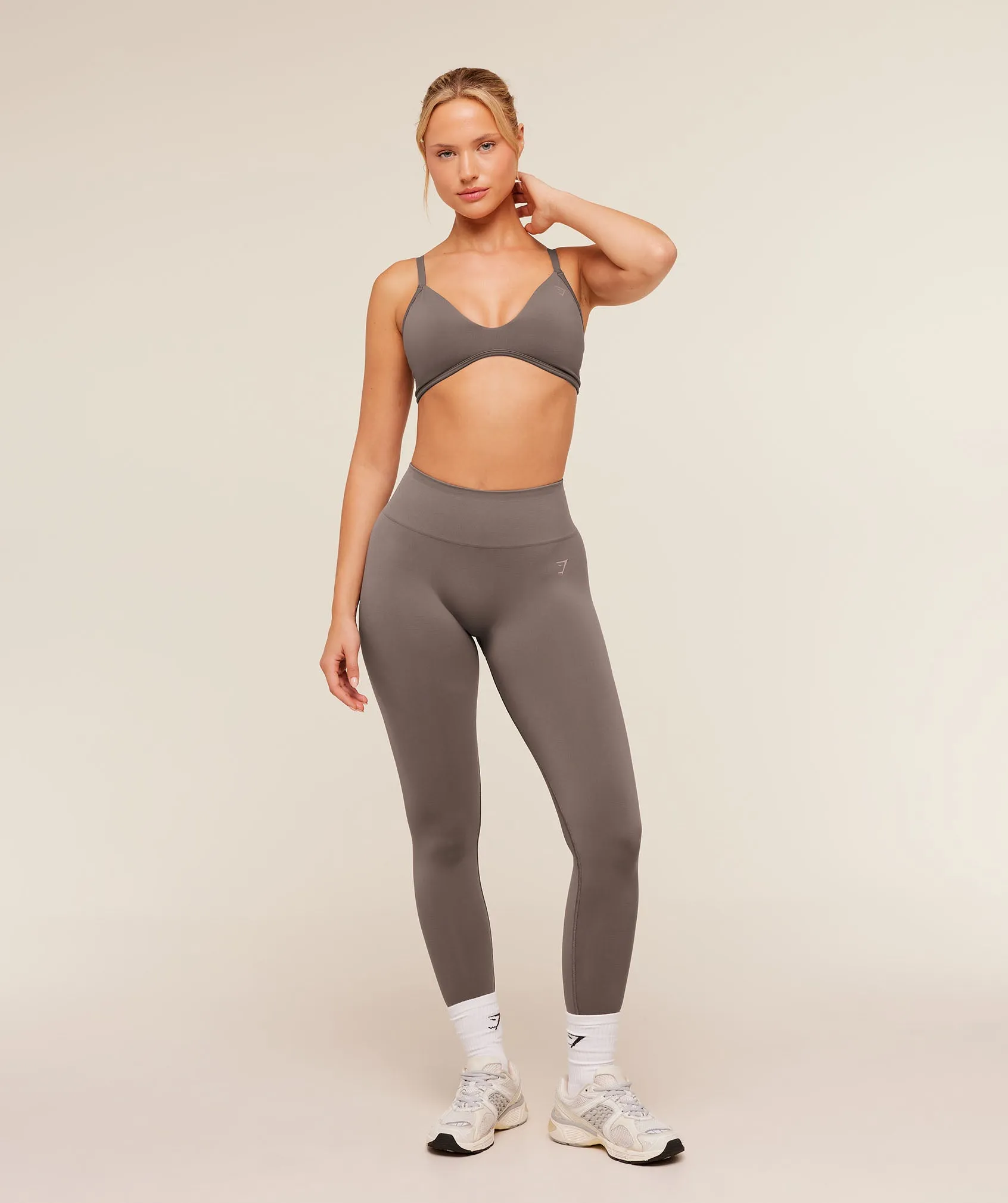 Gymshark Soft Sculpt Leggings - Cool Brown sold by Gymshark product image thumbnail 4