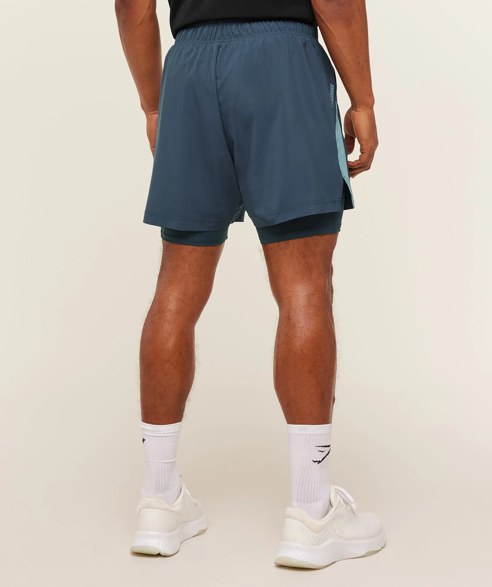 Gymshark Sport 5" 2 in 1 Shorts - Stealth Blue/Storm Blue sold by Gymshark product image thumbnail 3