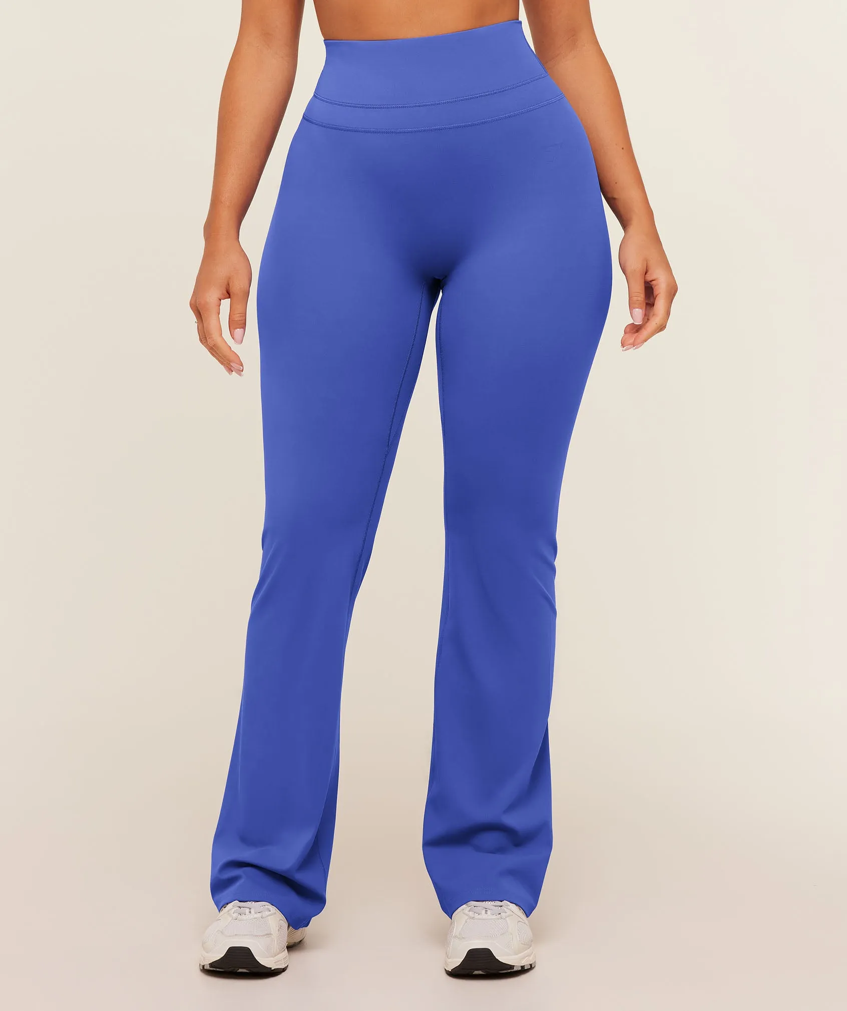 Gymshark Whitney Regular Flared Leggings - Force Blue sold by Gymshark
