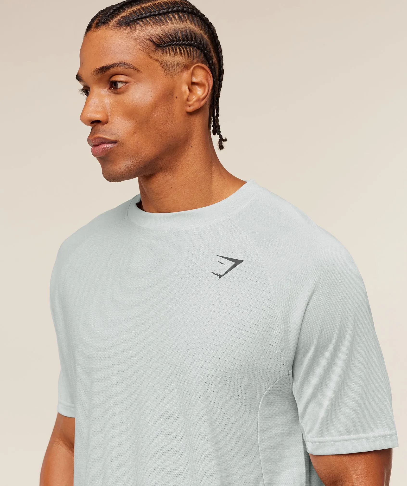 Gymshark Weekend T-Shirt - Light Grey/White sold by Gymshark product image thumbnail 5