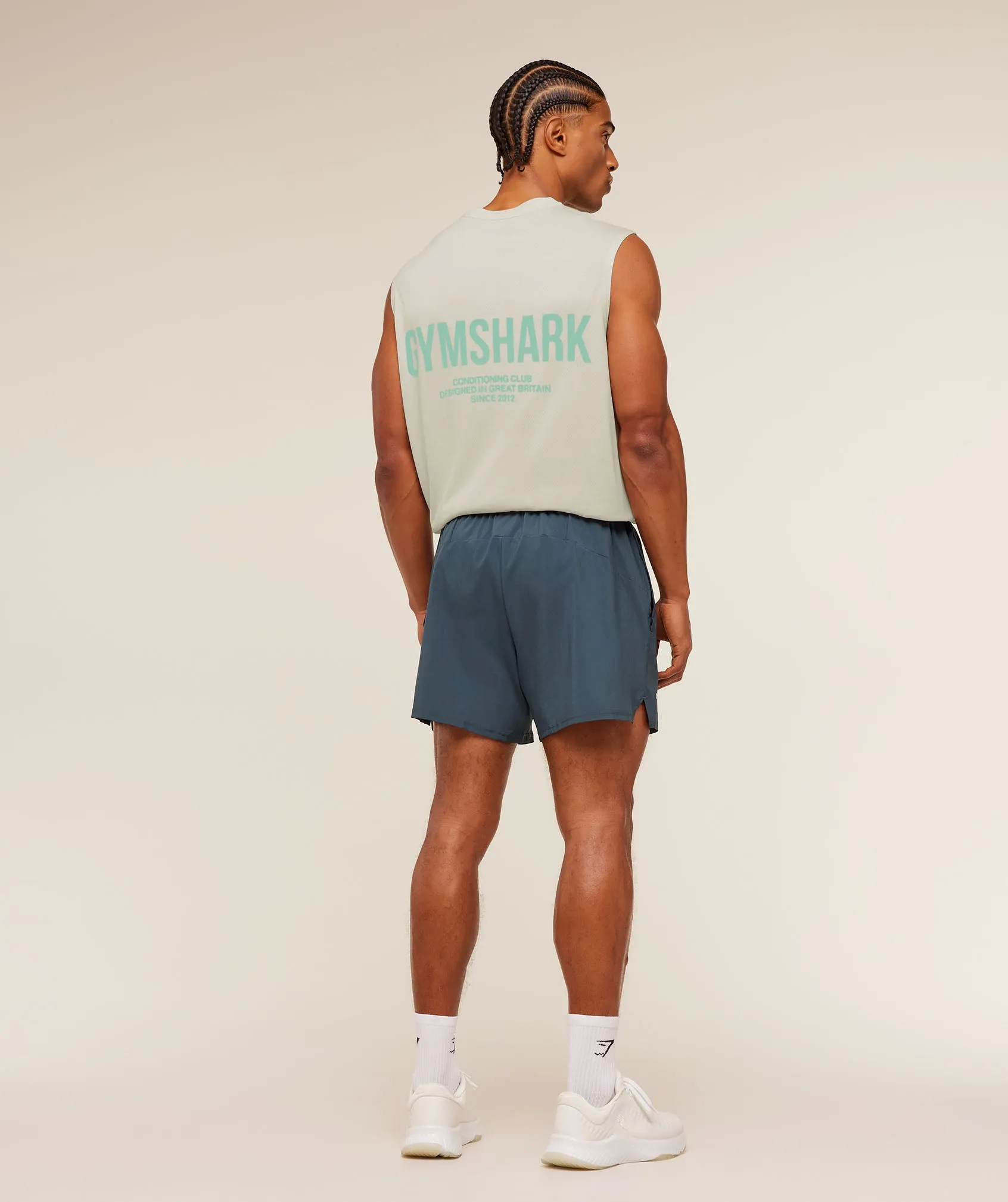 Gymshark Train 5" Shorts - Stealth Blue sold by Gymshark product image thumbnail 4